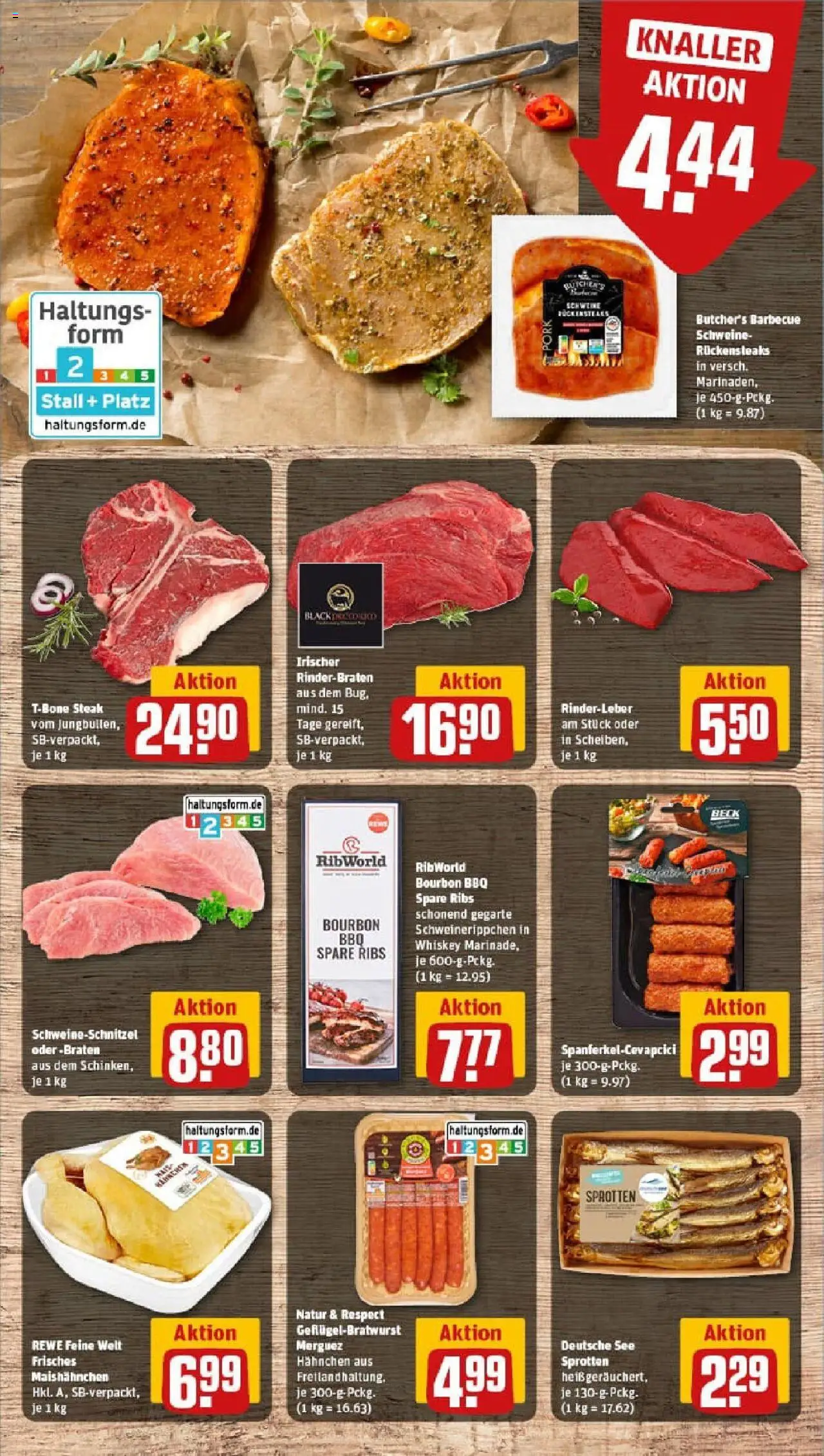 Rewe prospekt Dresden	 – gültig ab 07.09.2025 | Seite: 8 | Produkte: Spare ribs, Cevapcici, Steak, Bourbon