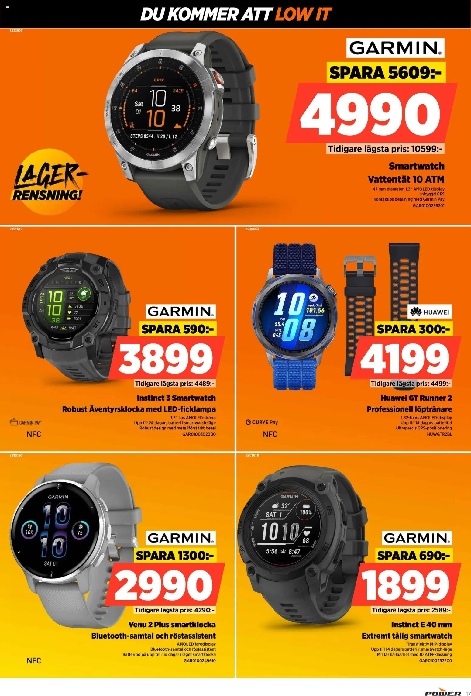 Power reklamblad aktuell från 30.03.2026 | Sida: 17 | Produkter: Batteri, Ljus