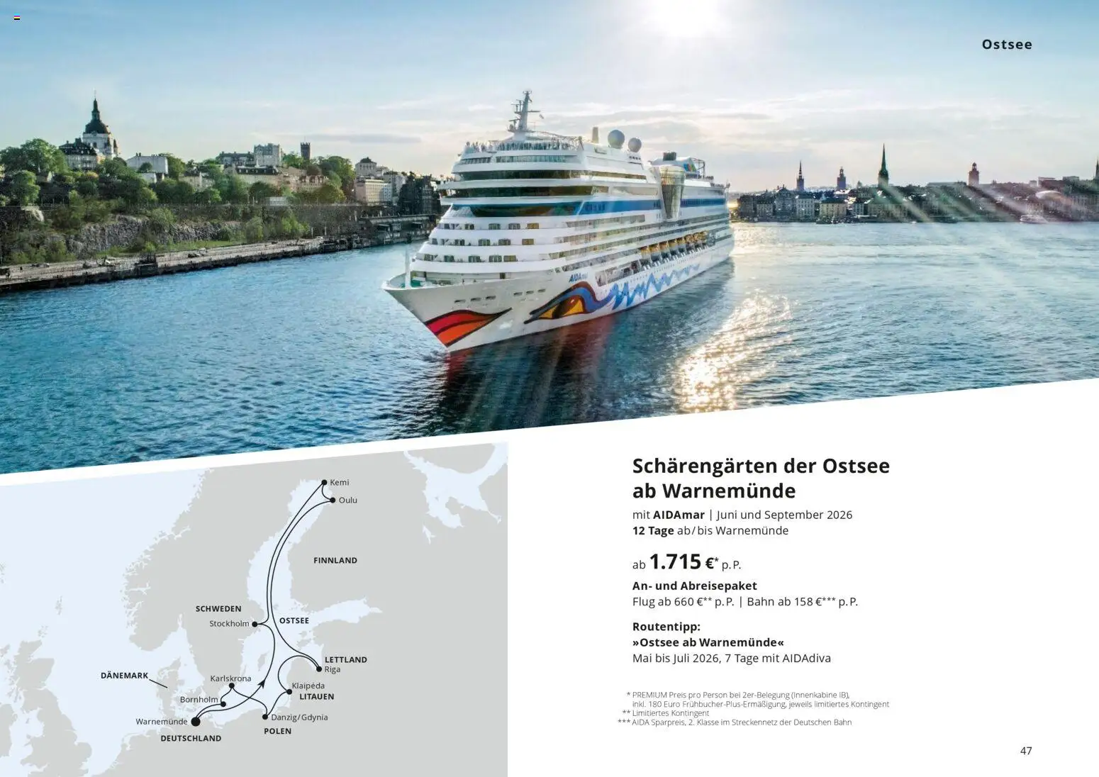 Aida AIDAselection – gültig ab 01.04.2026 | Seite: 47