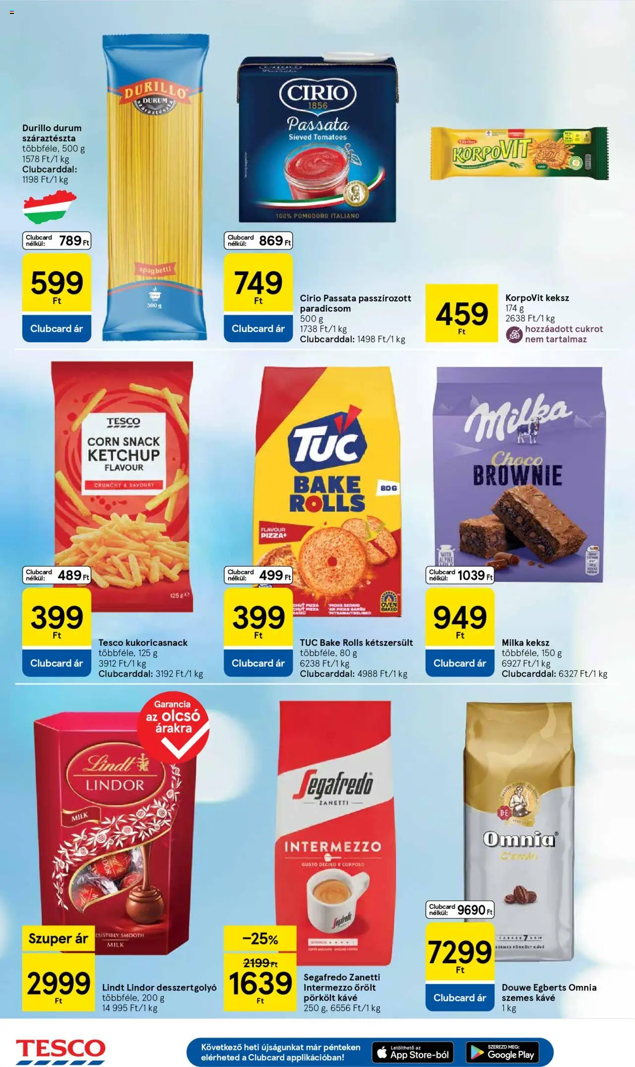 Tesco akciós ujság - amely érvényes a következő dátumtól: 18.09.2025 | Oldal: 6 | Termékek: Pizza, Paradicsom, Száraztészta, Keksz