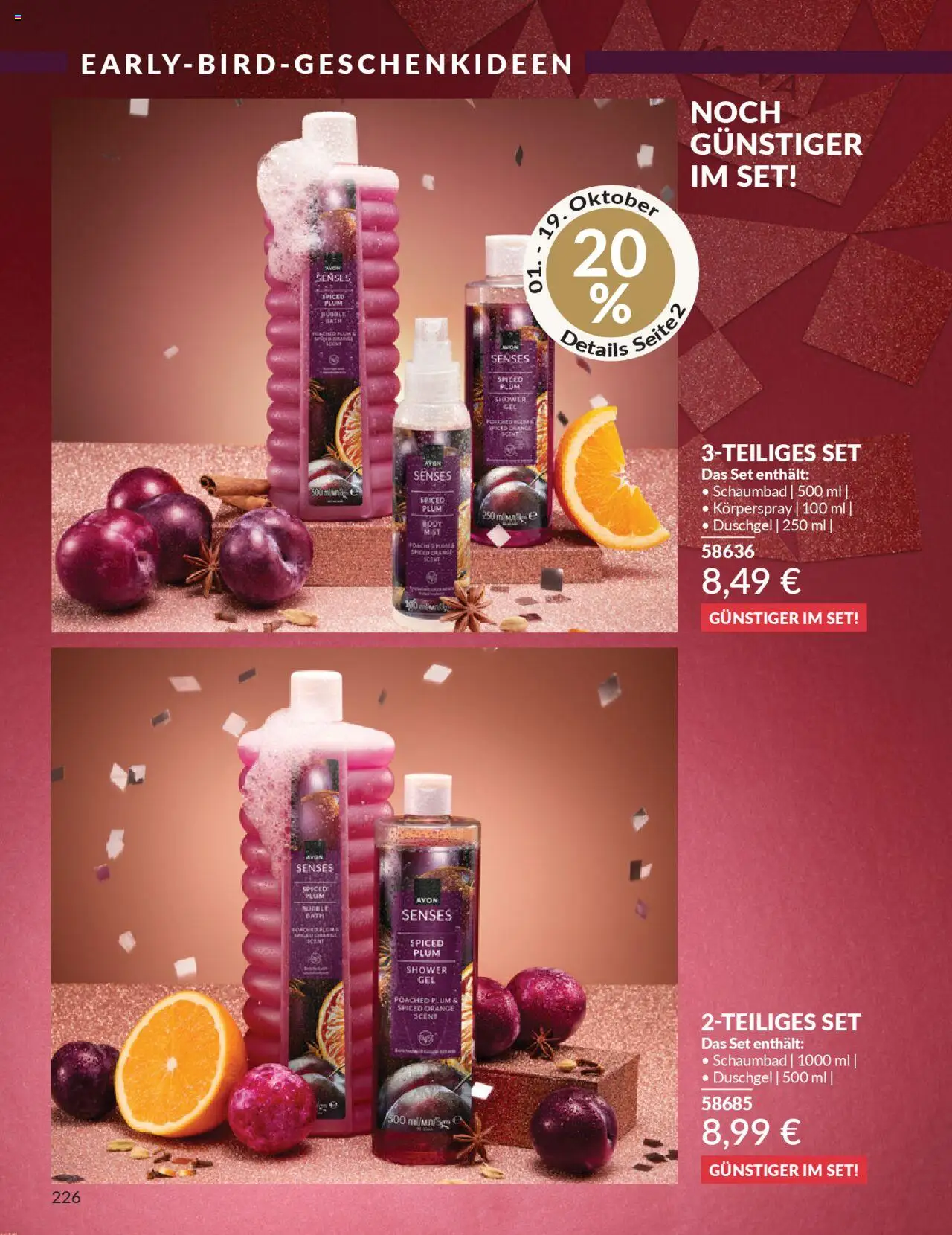 AVON Katalog Oktober 2025 – gültig ab 01.10.2025 | Seite: 228 | Produkte: Duschgel, Körperspray