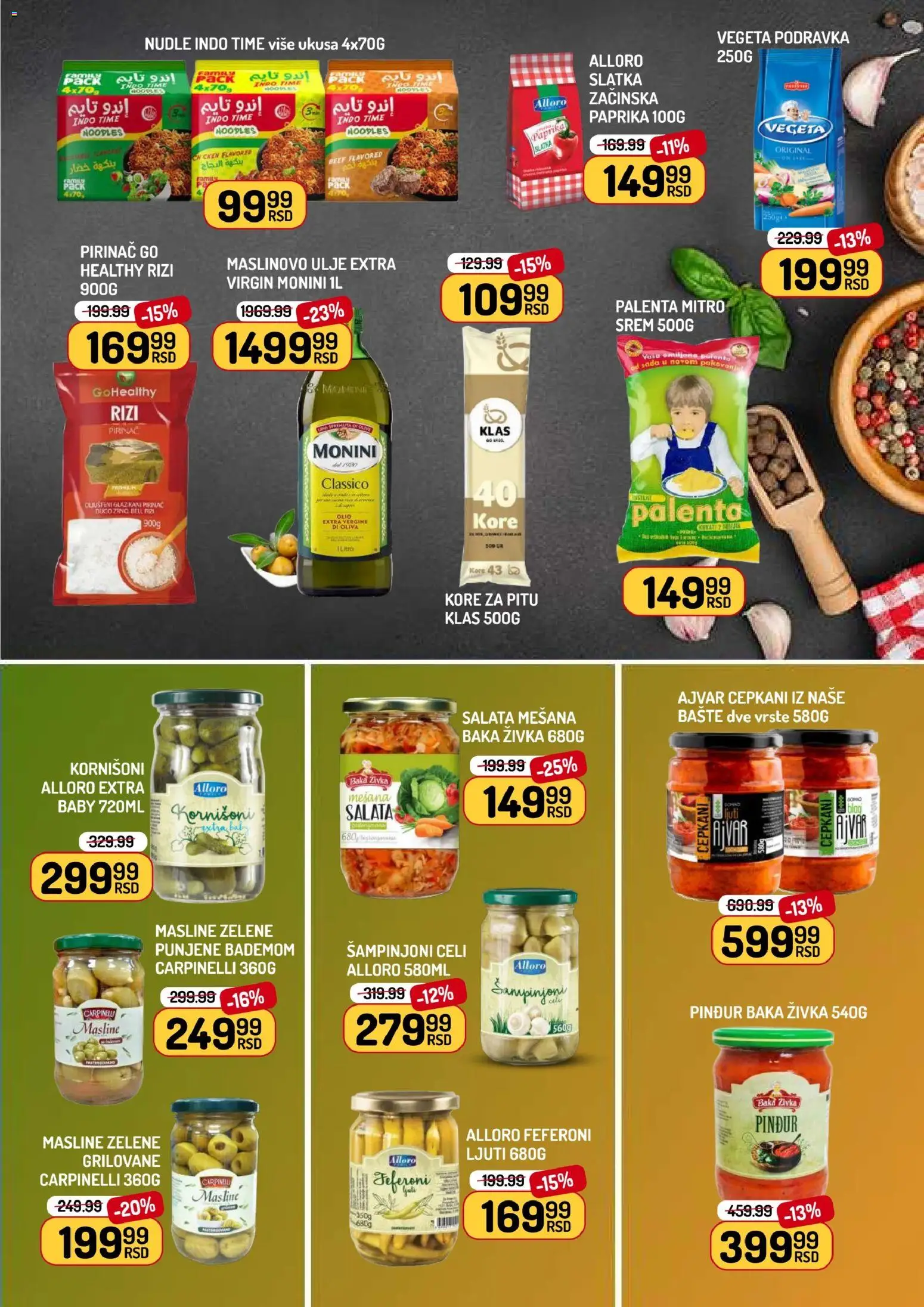 Aman katalog - važi od 07.11.2025 | Strana: 5 | Proizvode: Palenta, Monini, Šampinjoni, Ulje