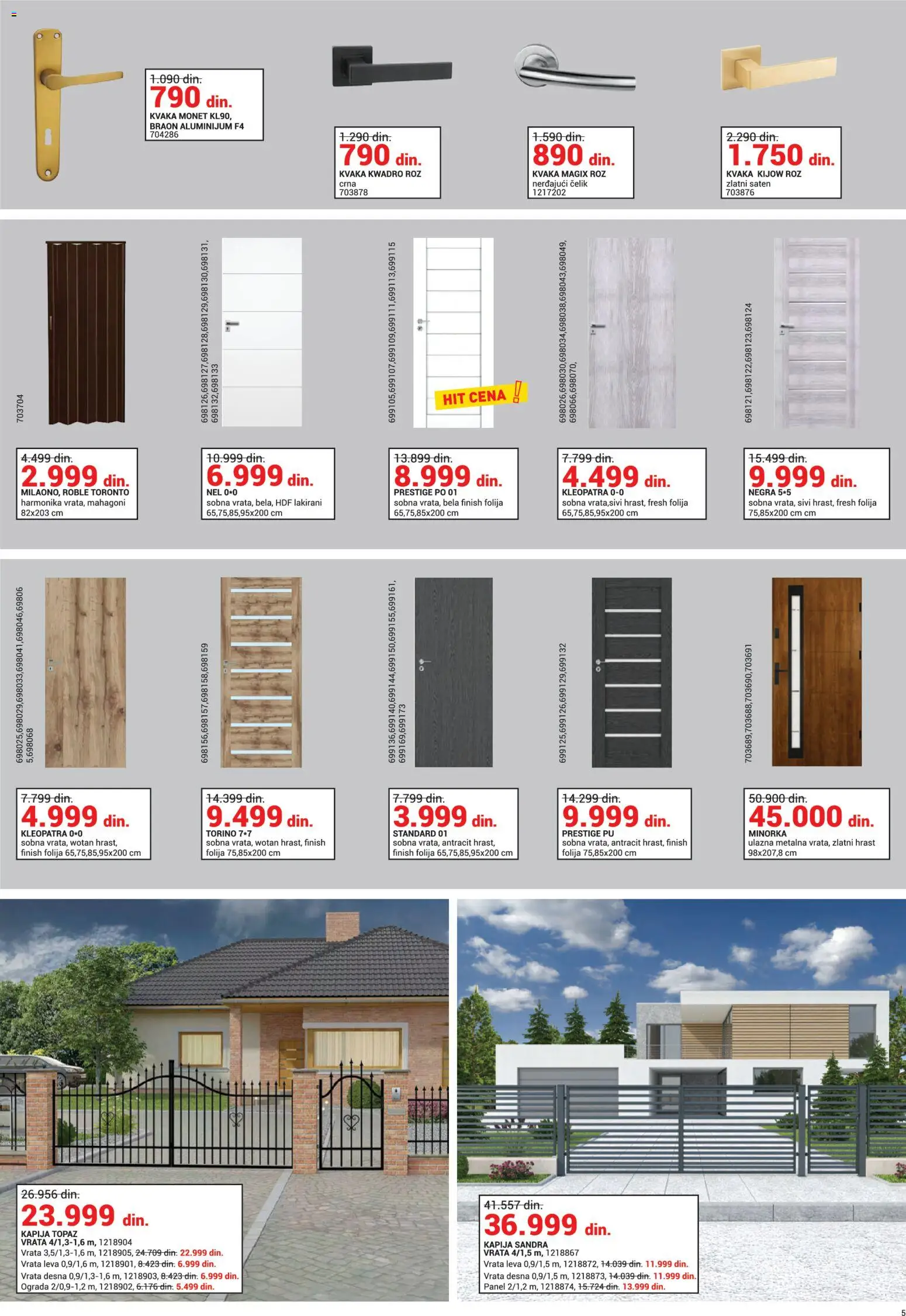 Emmezeta katalog - važi od 01.02.2026 | Strana: 5 | Proizvode: Finish, Vrata