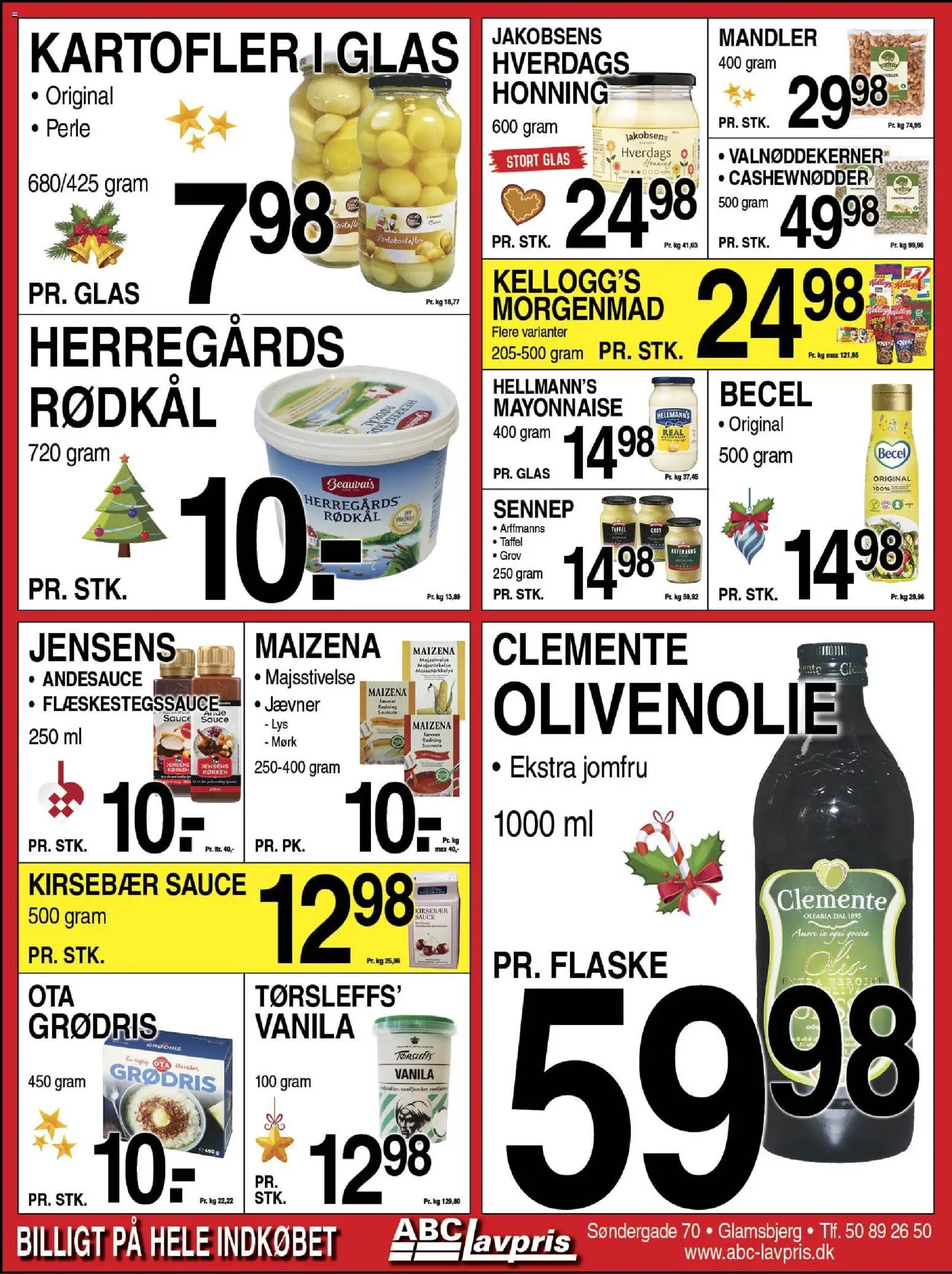 Abc Lavpris tilbudsavis – gyldig fra 10.12.2025 | Side: 4 | Produkter: Kartofler, Kirsebær, Mandler, Cashewnødder