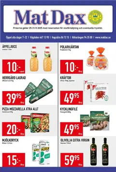 Matdax - erbjudanden - Förhandsvisning av reklamblad från butik Matdax aktuell från 25.08.2025