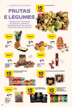 Pré-visualização TÂMARAS DA MARCA CONTINENTE, Tâmaras da marca Continente válido de 17.03.2026 | Página: 40 | Produtos: Batata, Cebola, Chocolate, Tomate
