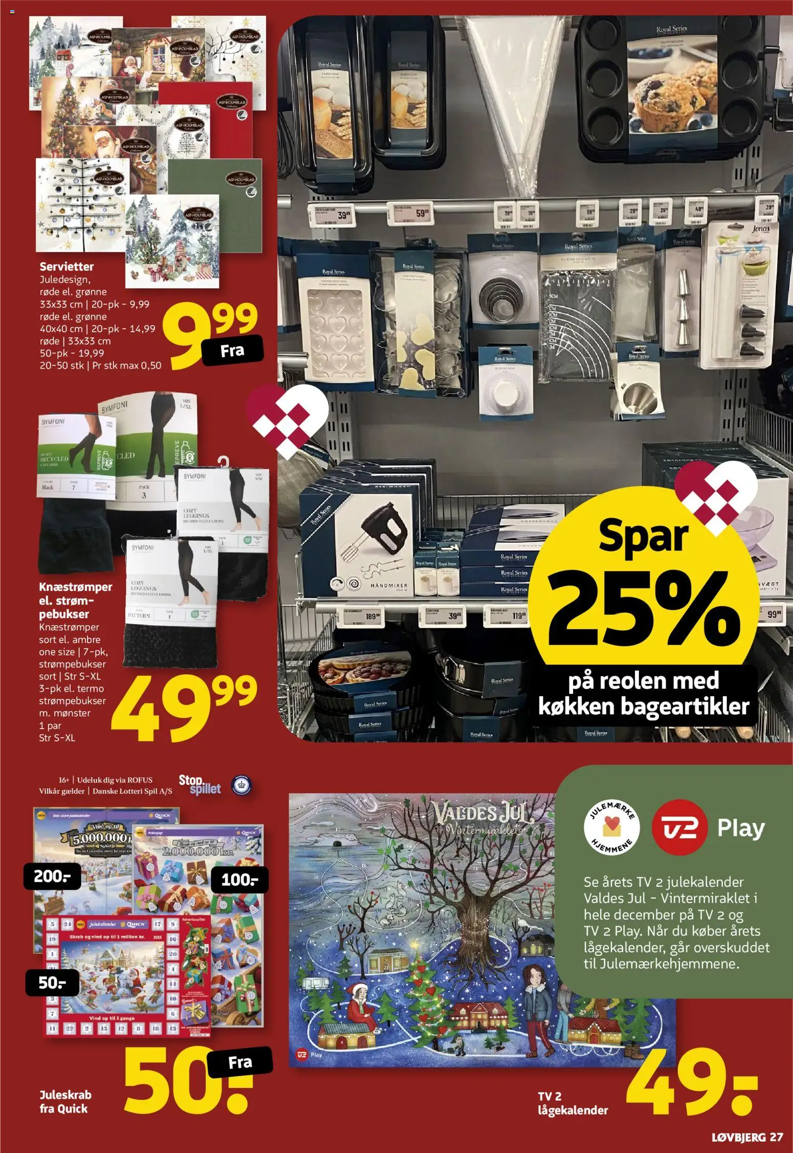 Løvbjerg tilbudsavis – gyldig fra 14.11.2025 | Side: 29 | Produkter: Leggings, TV, Strømpebukser, Spil