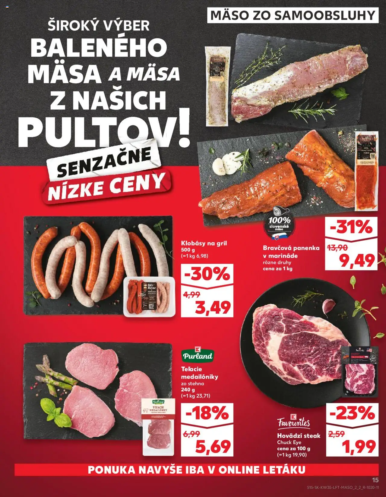 Kaufland SK akciós ujság - amely érvényes a következő dátumtól: 28.08.2025 | Oldal: 15