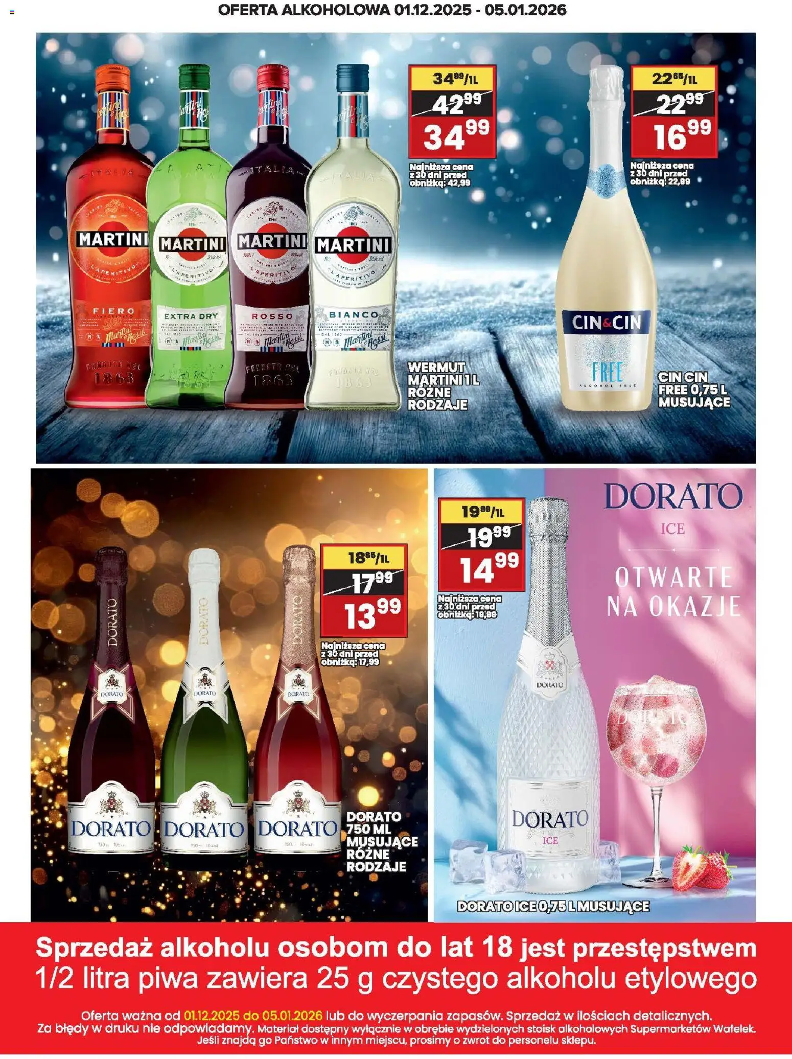 Wafelek Gazetka alkoholowa od 01.12.2025 | Strona: 7 | Produkty: Martini
