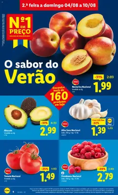 Lidl folheto │ válido de 04.08.2025 | Página: 4 | Produtos: Base, Abacate, Tomate