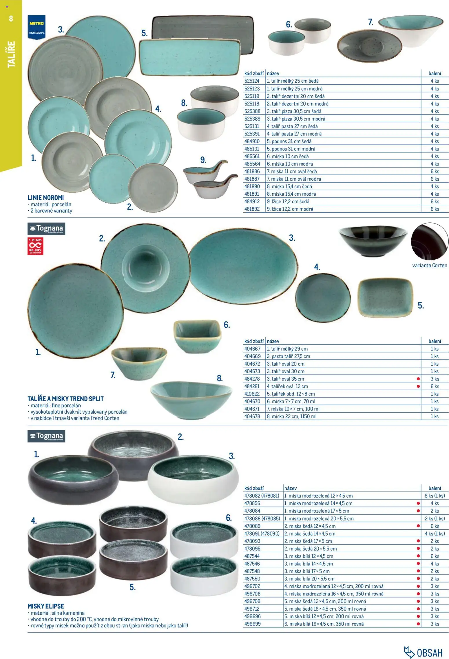 Makro leták - Gastro vybavení a zařízení od 01.02.2026 | Strana: 8 | Produkty: Podnos, Lžíce, Miska, Talíř