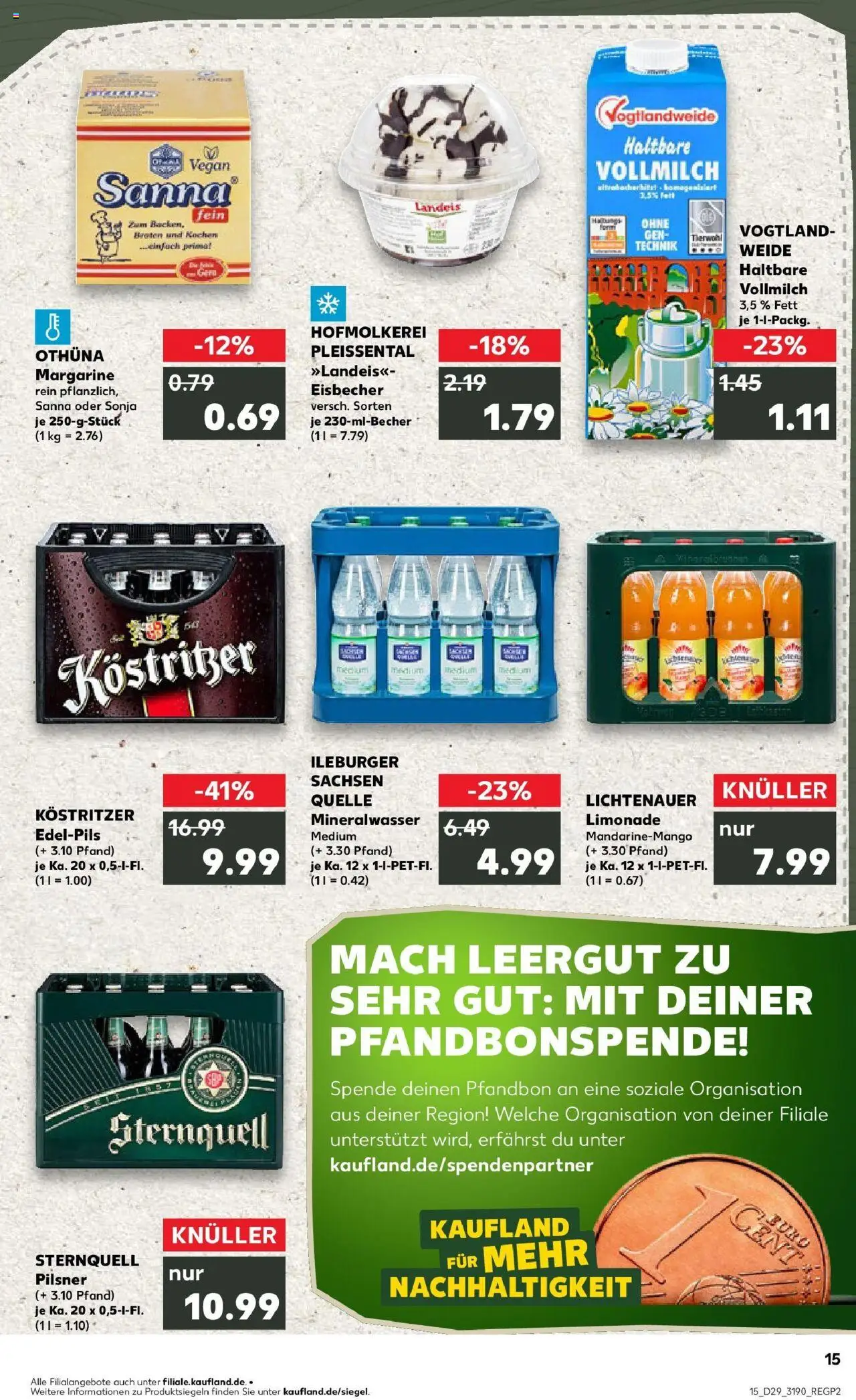 Kaufland prospekt Glauchau	 - gültig ab dem 21.07.2025 | Seite: 28 | Produkte: Margarine, Kostritzer, Limonade, Mineralwasser
