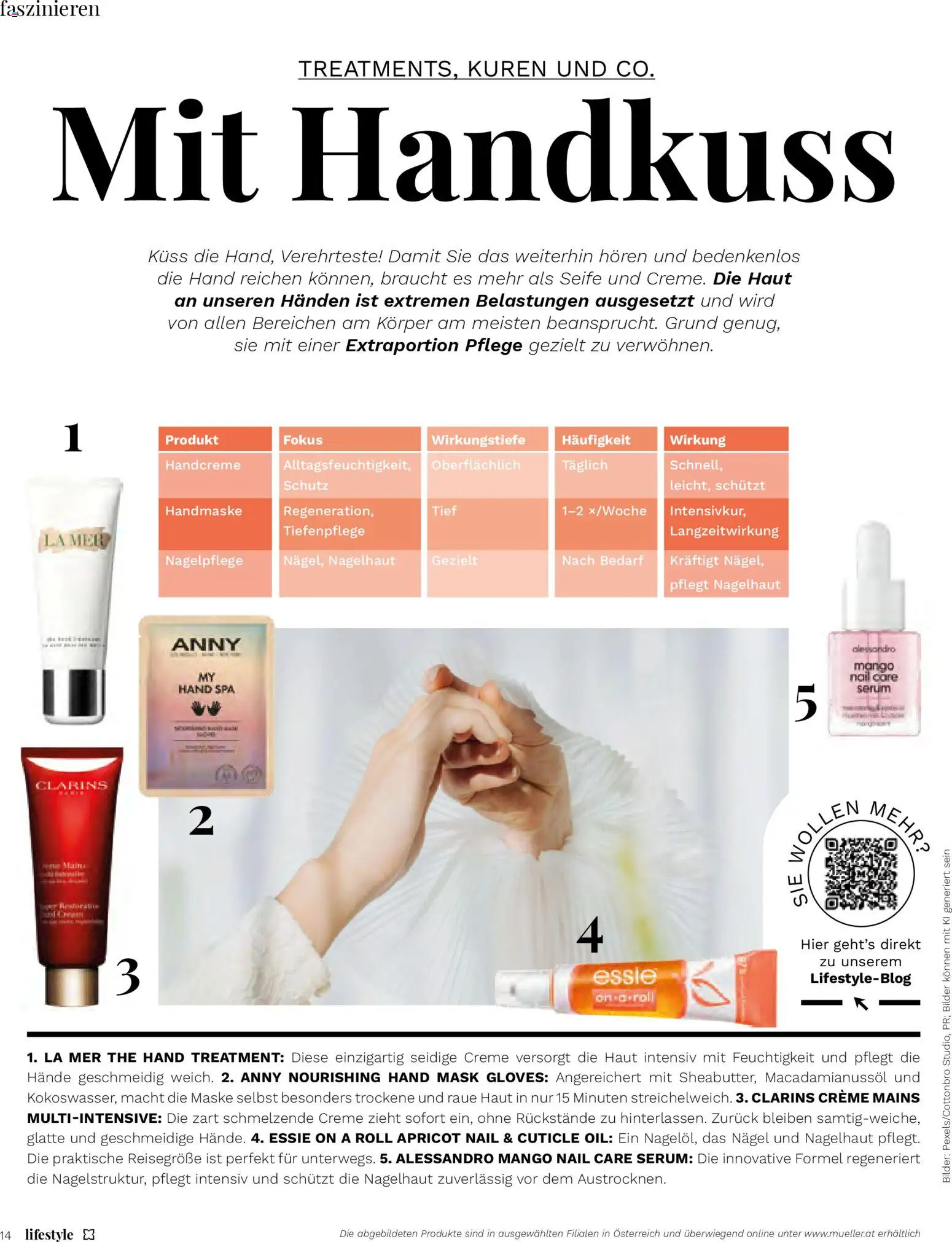 Müller Magazine Lifestyle 2/26 gültig ab 01.03.2026 | Seite: 14 | Produkte: Creme, Maske, Handcreme, Seife