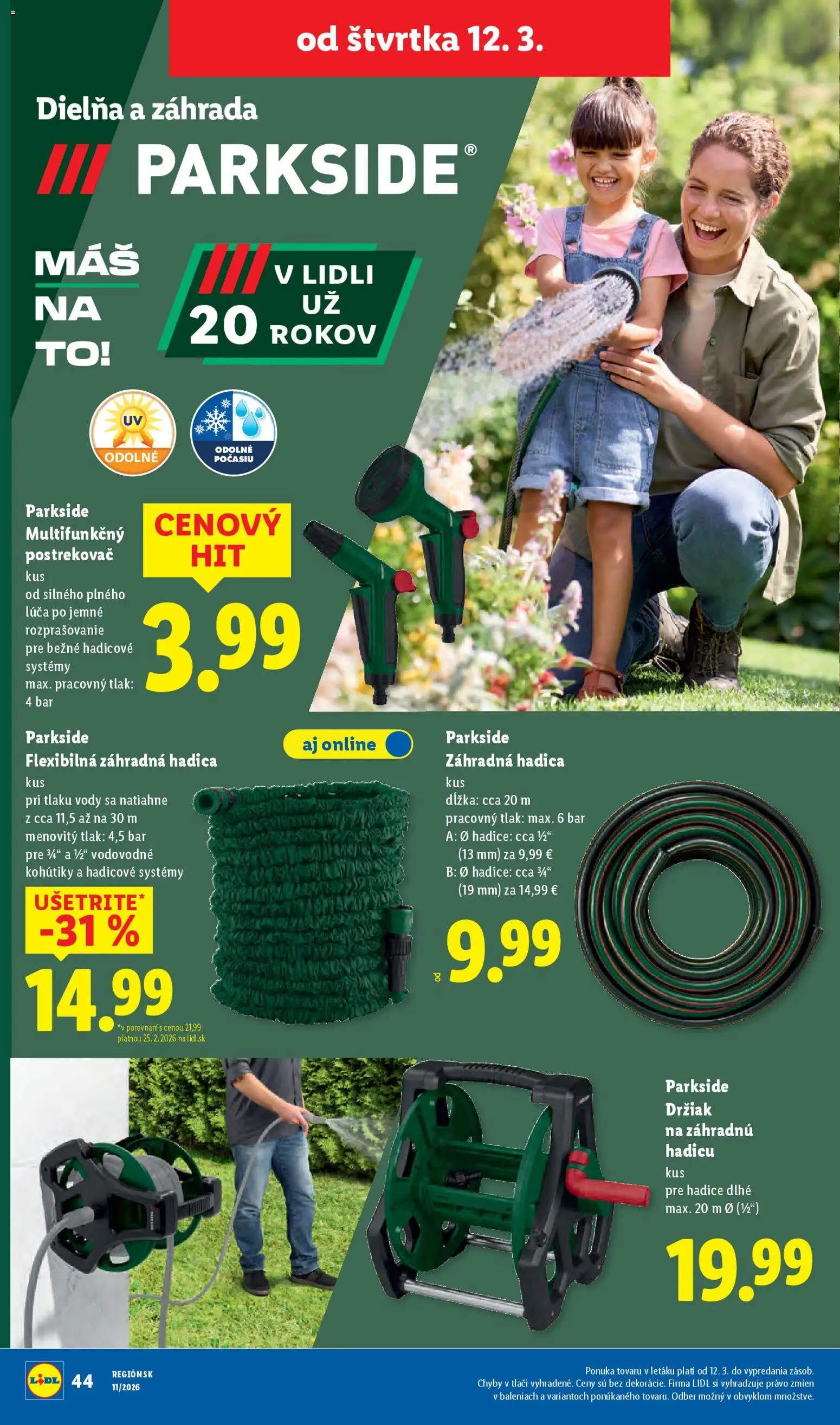 Nové Lidl akcie – leták je platný od 09.03.2026 | Strana: 78 | Produkty: Parkside