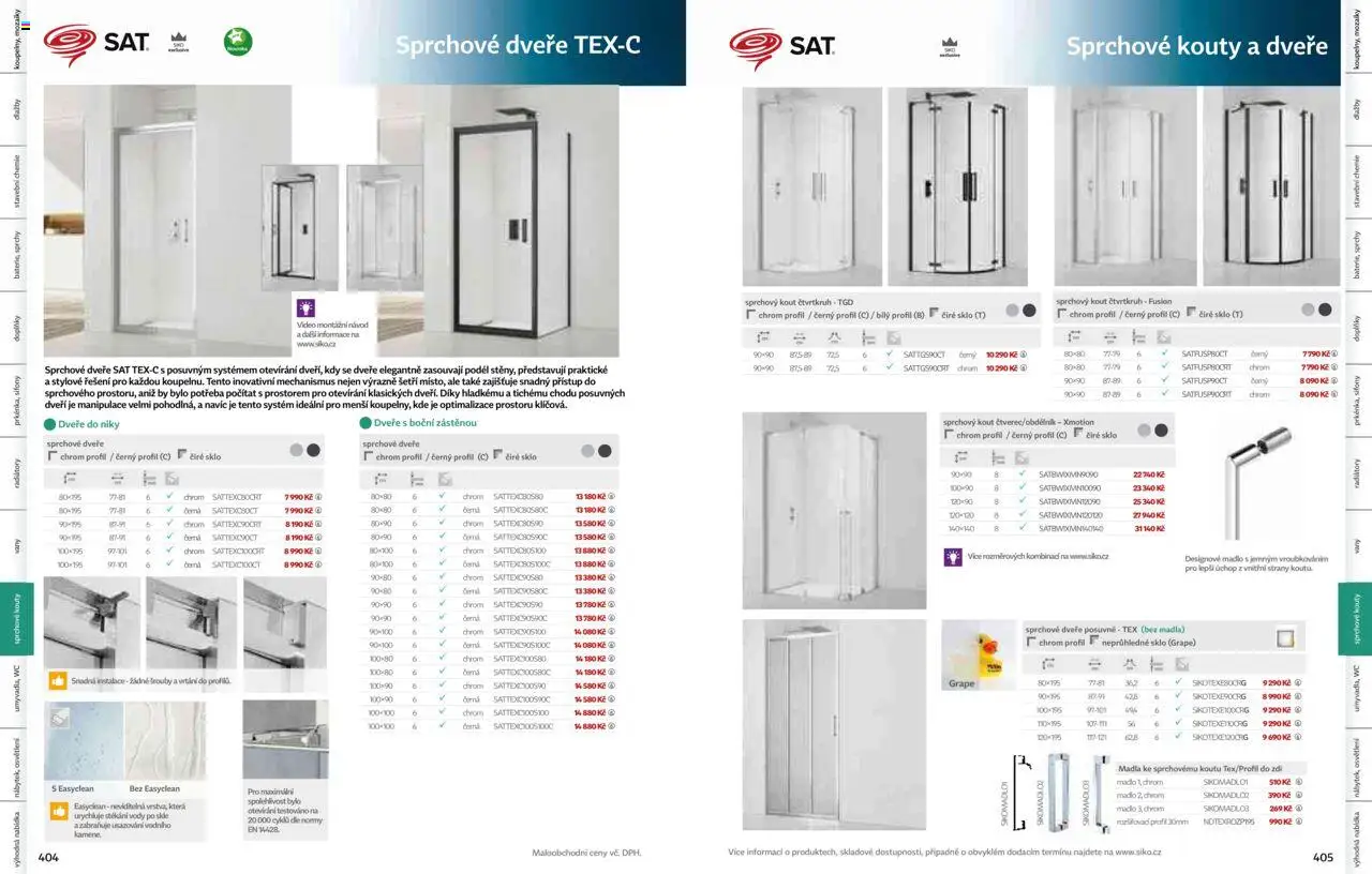 Siko koupelny katalog Koupelny 2025/2026 od 14.10.2025 | Strana: 204 | Produkty: Video, Madlo, Wc, Sprchový kout