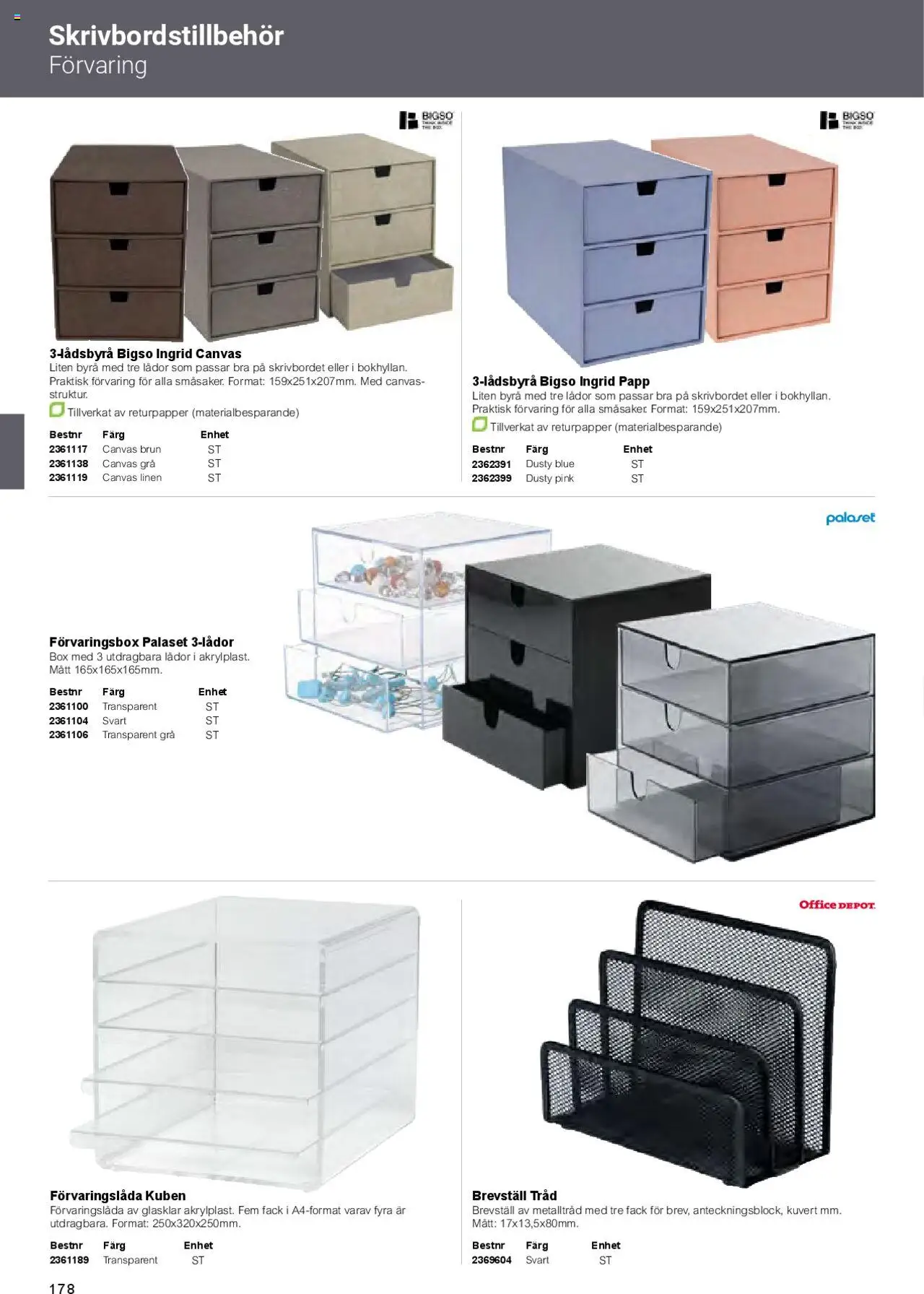 Office Depot reklamblad aktuell från 01.02.2025 | Sida: 180 | Produkter: Byrå, Kuvert