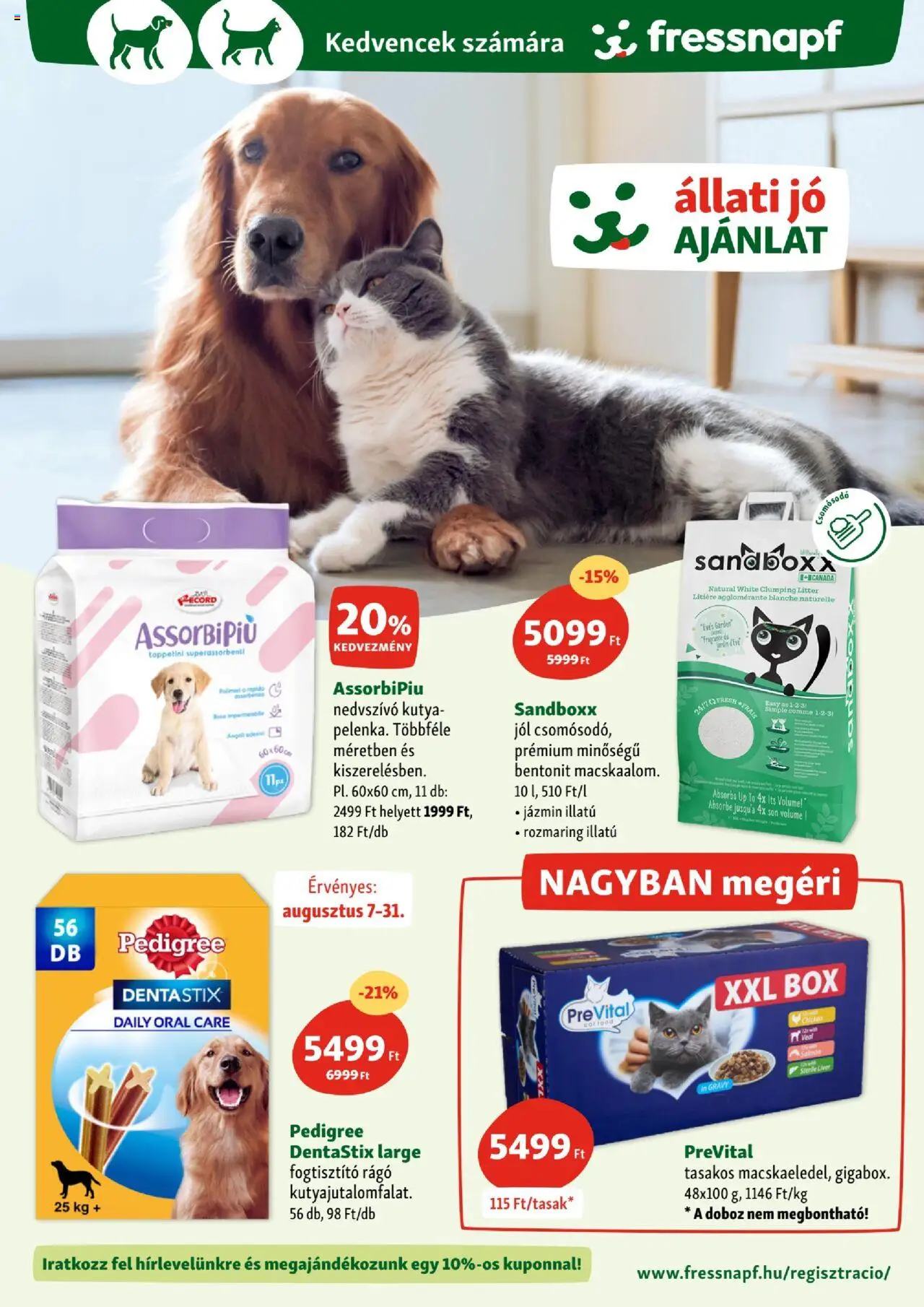 Fressnapf akciós ujság - amely érvényes a következő dátumtól: 07.08.2025 | Oldal: 2 | Termékek: Doboz