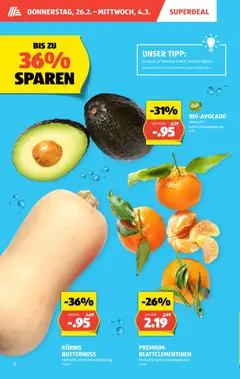Aldi Aktionen ab 26.02.2026 gültig | Seite: 5 | Produkte: Gemüse, Kürbis, Früchte