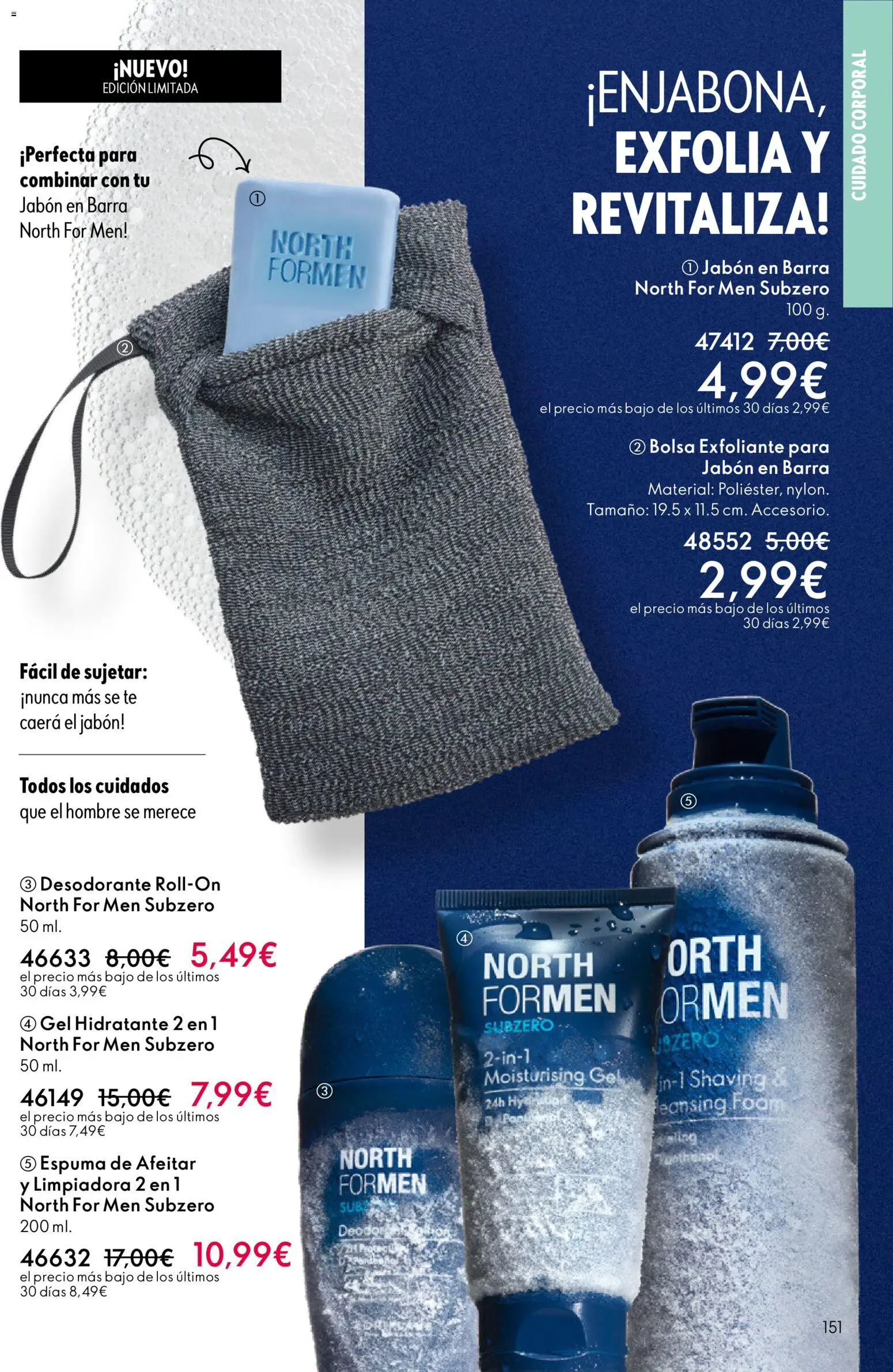 Oriflame - Catálogo Campaña 3 │ válido desde el 18.02.2026 | Página: 151 | Productos: Jabón, Desodorante, Bolsa, Jabón en barra