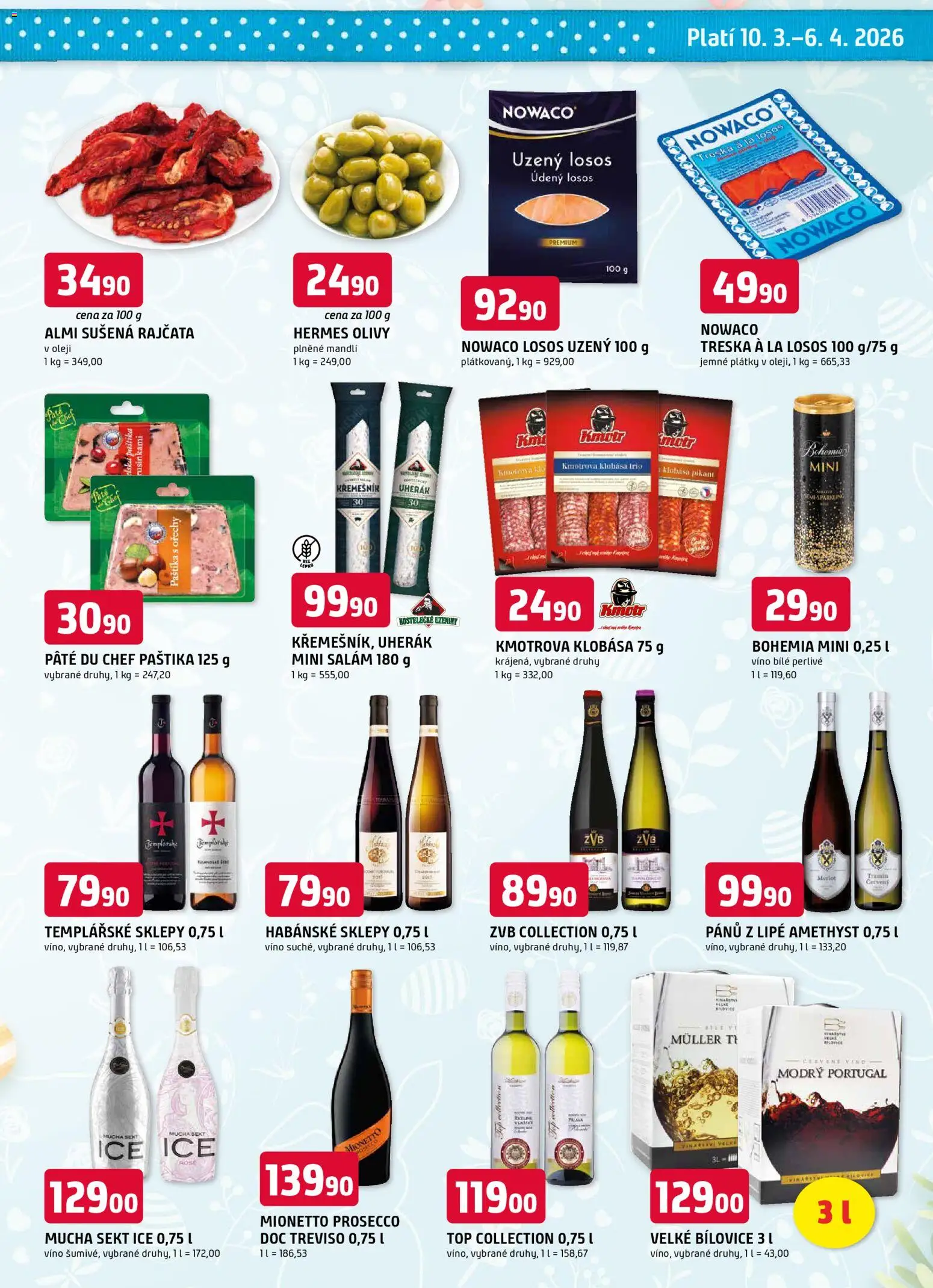 Trefa leták - Jarní speciál od 10.03.2026 | Strana: 5 | Produkty: Prosecco, Rajčata, Sekt, Mucha sekt