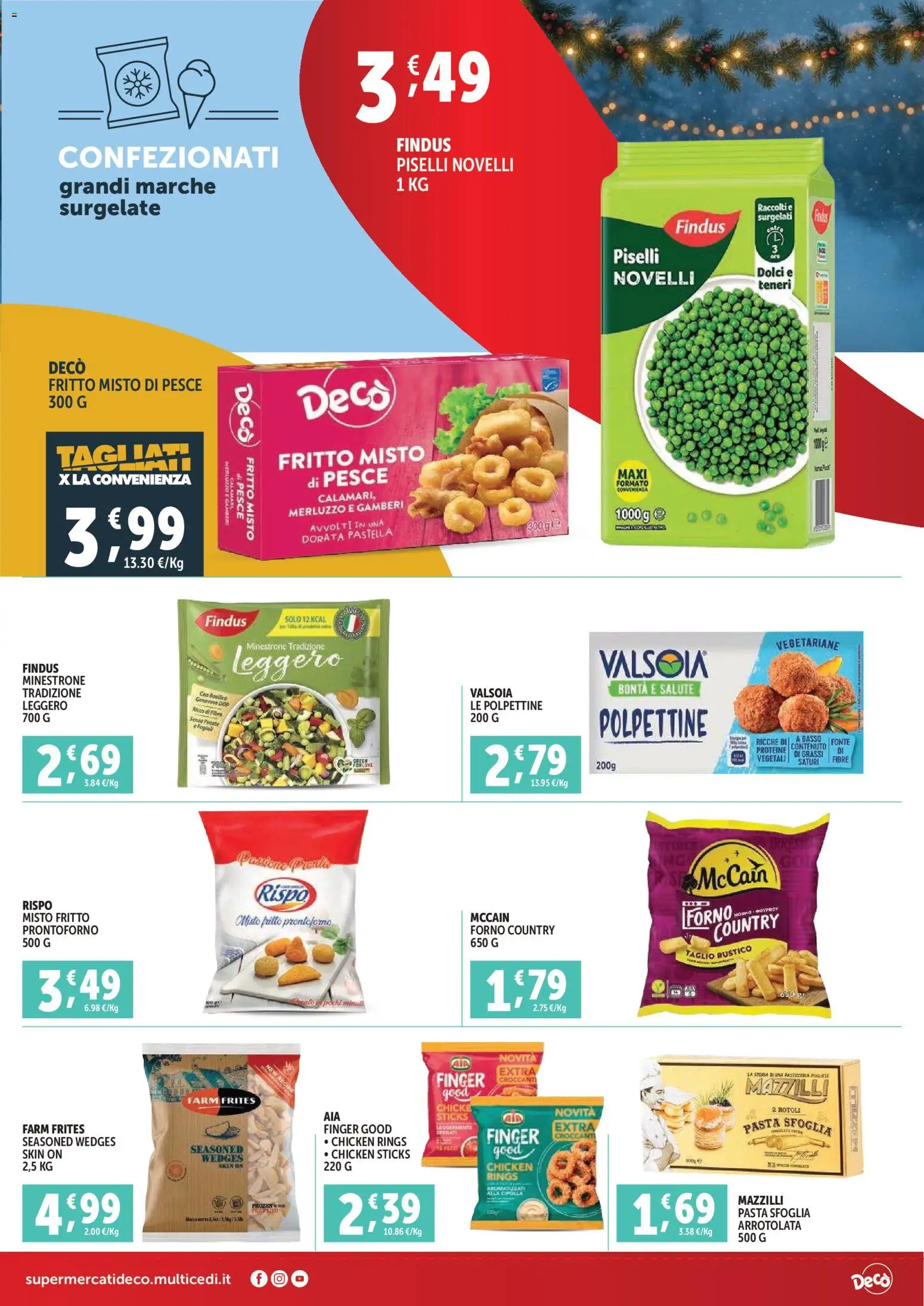 Volantino Decò del 12.12.2025 | Pagina: 11 | Prodotti: Calamari, Basilico, Piselli, Forno
