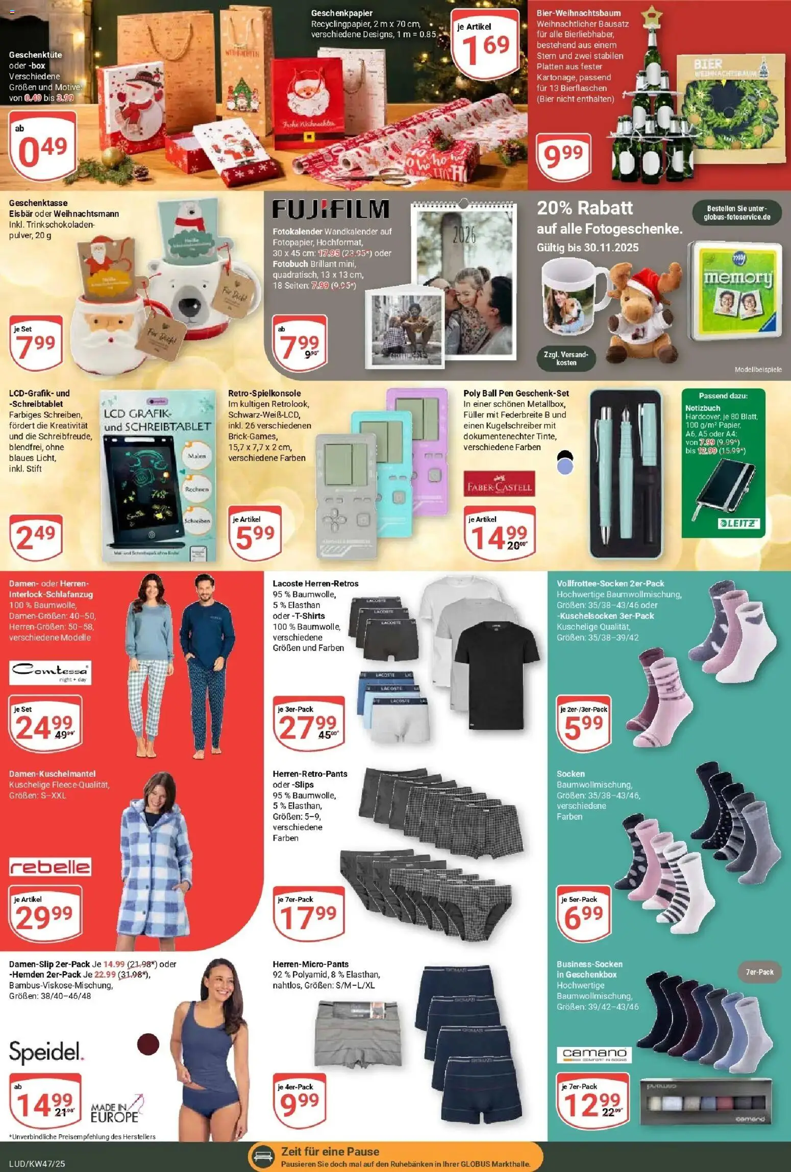 Globus prospekt Ludwigshafen-Oggersheim	 (ab 17.11.2025) » Angebote online | Seite: 27 | Produkte: Bier, Box, Socken, Notizbuch