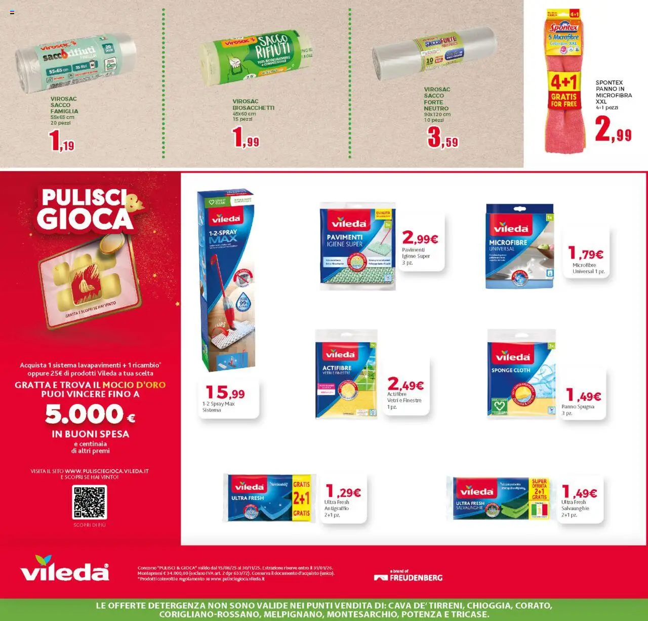 Volantino Happy Casa del 27.08.2025 | Pagina: 23 | Prodotti: Spugna, Mocio