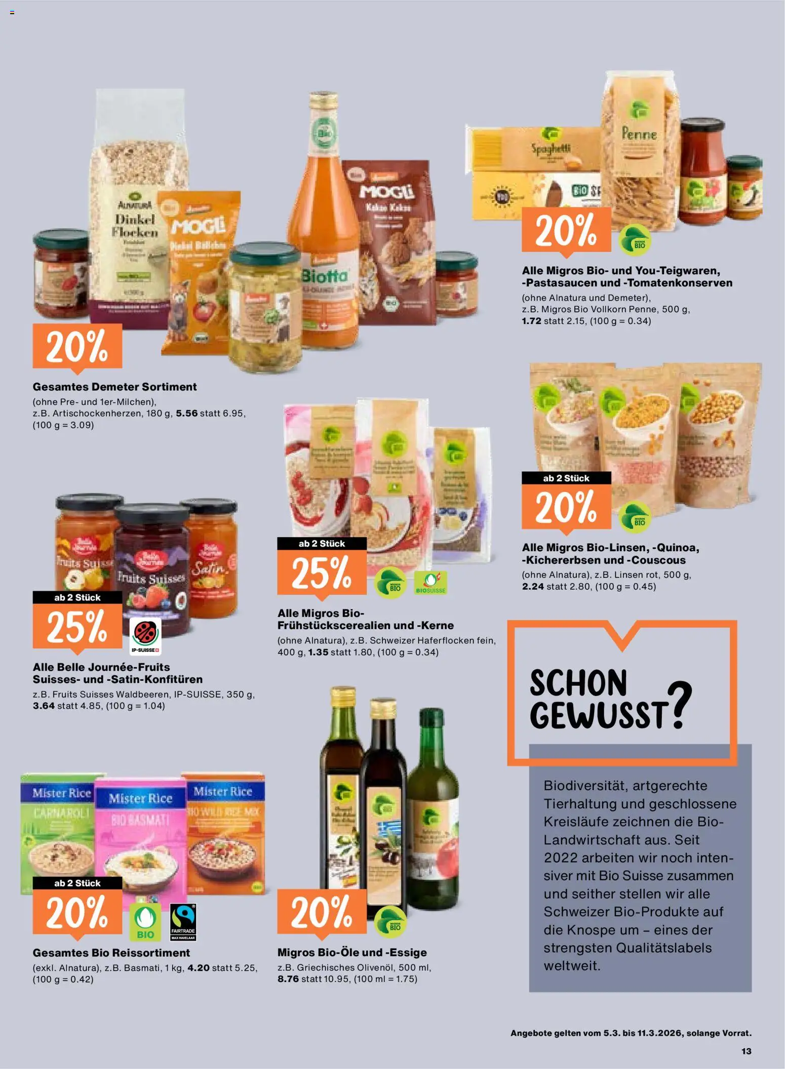 Migros aktionen – gültig ab 03.03.2026 | Seite: 13 | Produkte: Flocken