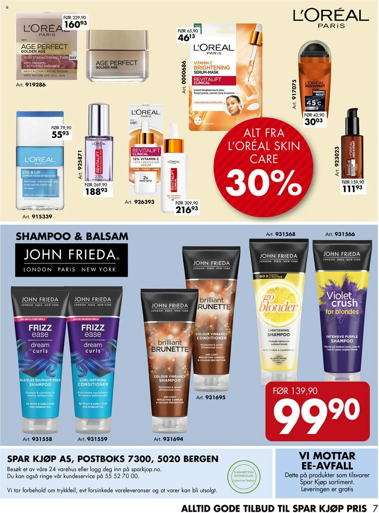  | Side: 7 | Produkter: Сушильные машины, Суміш дитяча, Shampoo, Balsam