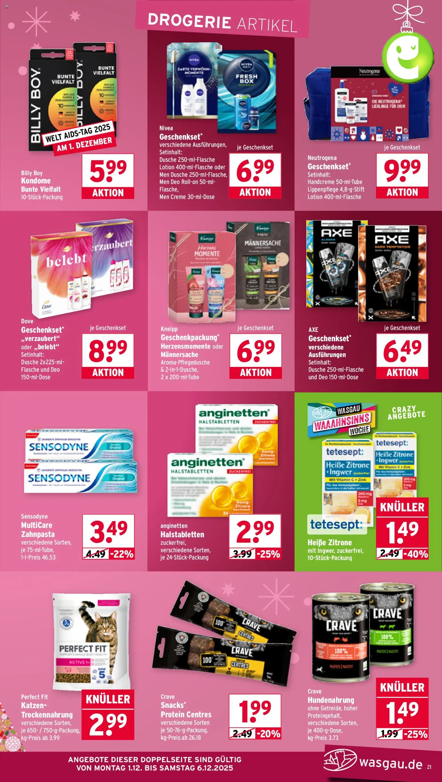 Wasgau Prospekt 	 – gültig ab 01.12.2025 | Seite: 21 | Produkte: Creme, Handcreme, Zahnpasta, Zitrone