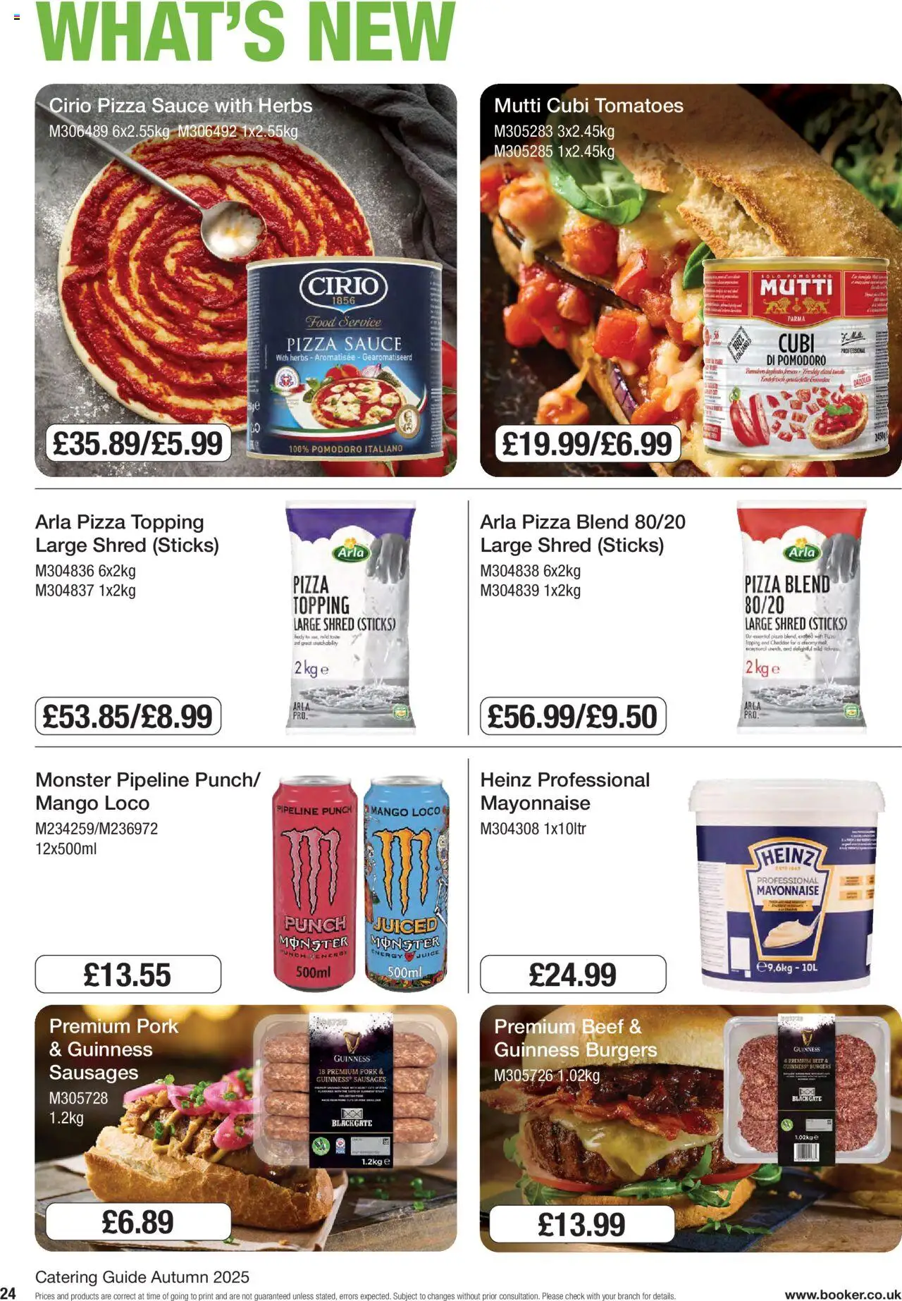 {H1} | Page: 24 | Products: Cheddar, Juice, Beef, Mango