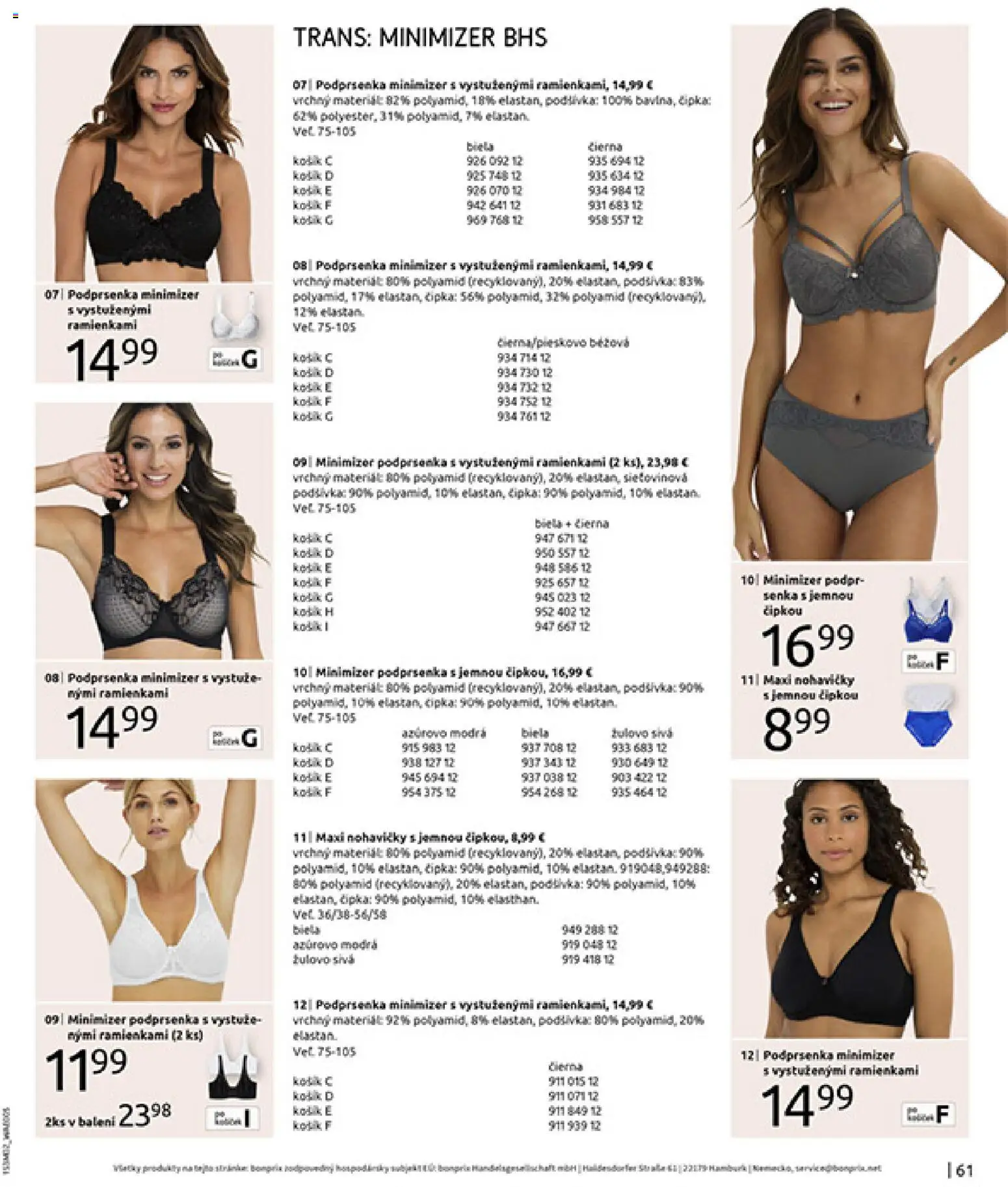 Nové Bonprix akcie – leták je platný od 20.02.2026 | Strana: 63 | Produkty: Nohavičky, Podprsenka