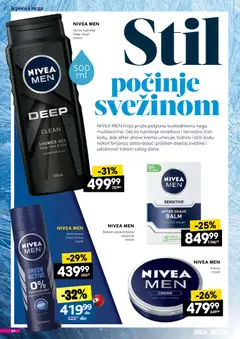Roda katalog neprehrane - pregled Roda kataloga - važi od 22.01.2026 | Strana: 24 | Proizvode: Nivea Men, Nivea, Balzam, Gel za tuširanje
