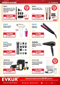 13.02.2026 tarihinden itibaren geçerli olan Evkur kataloğu önizlemesi | Sayfa: 5 | Ürünler: Robot, Kahve, Robot süpürge