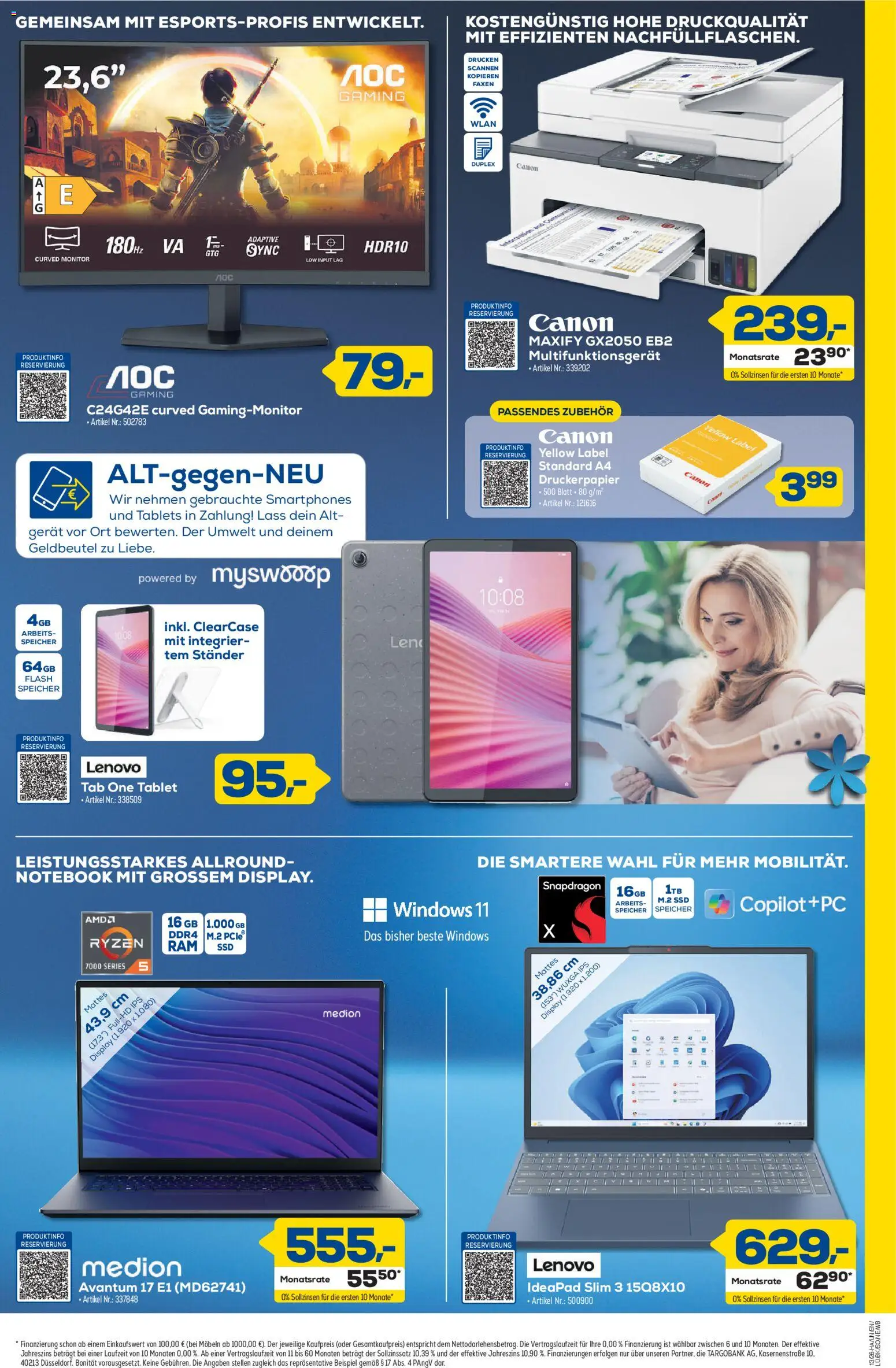 Euronics Prospekt Berlet – gültig ab 19.03.2026 | Seite: 7 | Produkte: Lenovo, Notebook, Tablet, Monitor