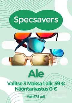 Katso Specsavers tarjoukset voimassa alkaen 25.08.2025