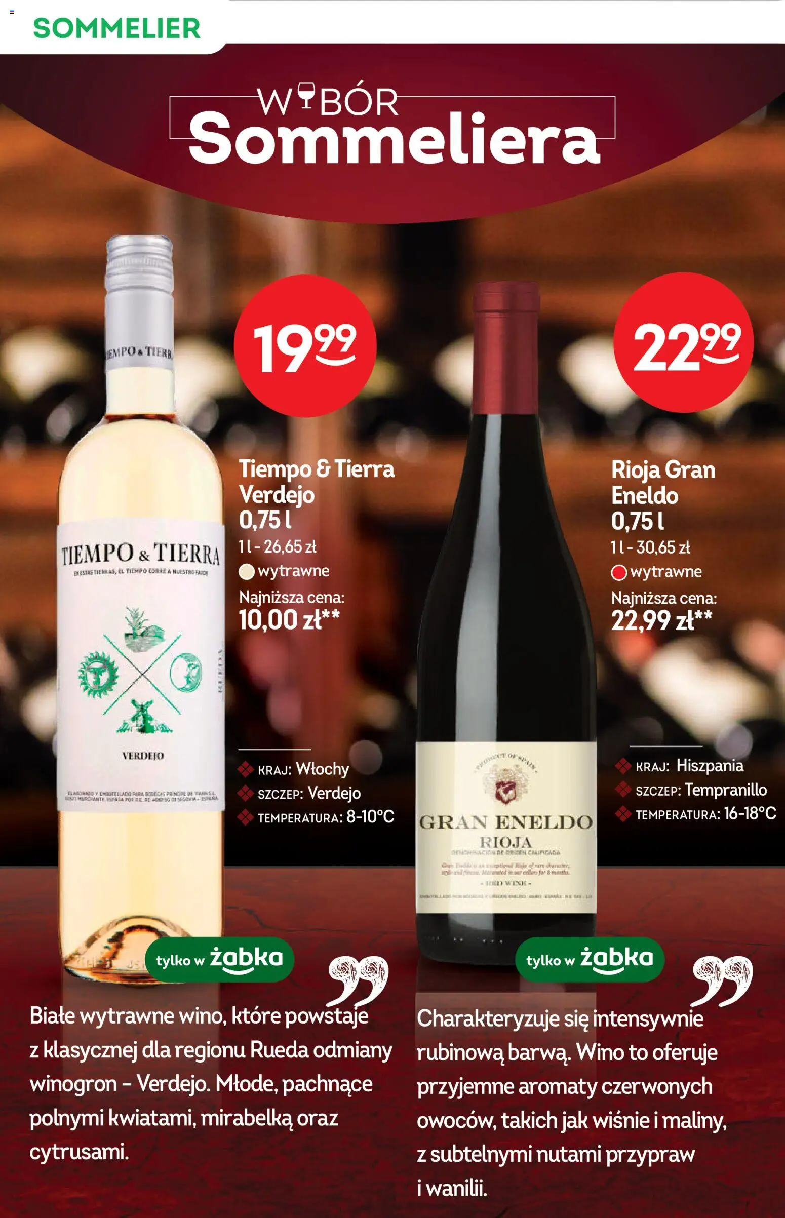 Żabka gazetka - Katalog win od 01.04.2026 | Strona: 12 | Produkty: Wiśnie, Wino