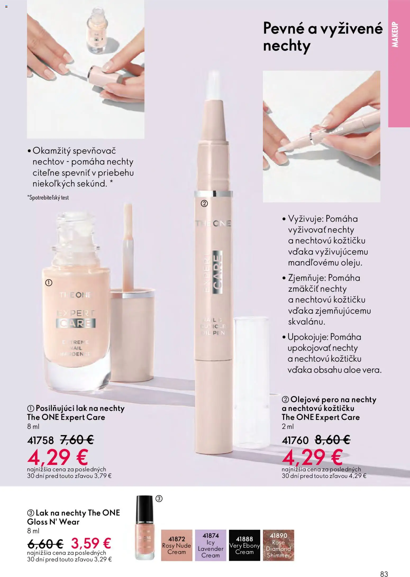 Nové Oriflame akcie – leták je platný od 03.12.2025 | Strana: 83 | Produkty: Pero, Lak na nechty