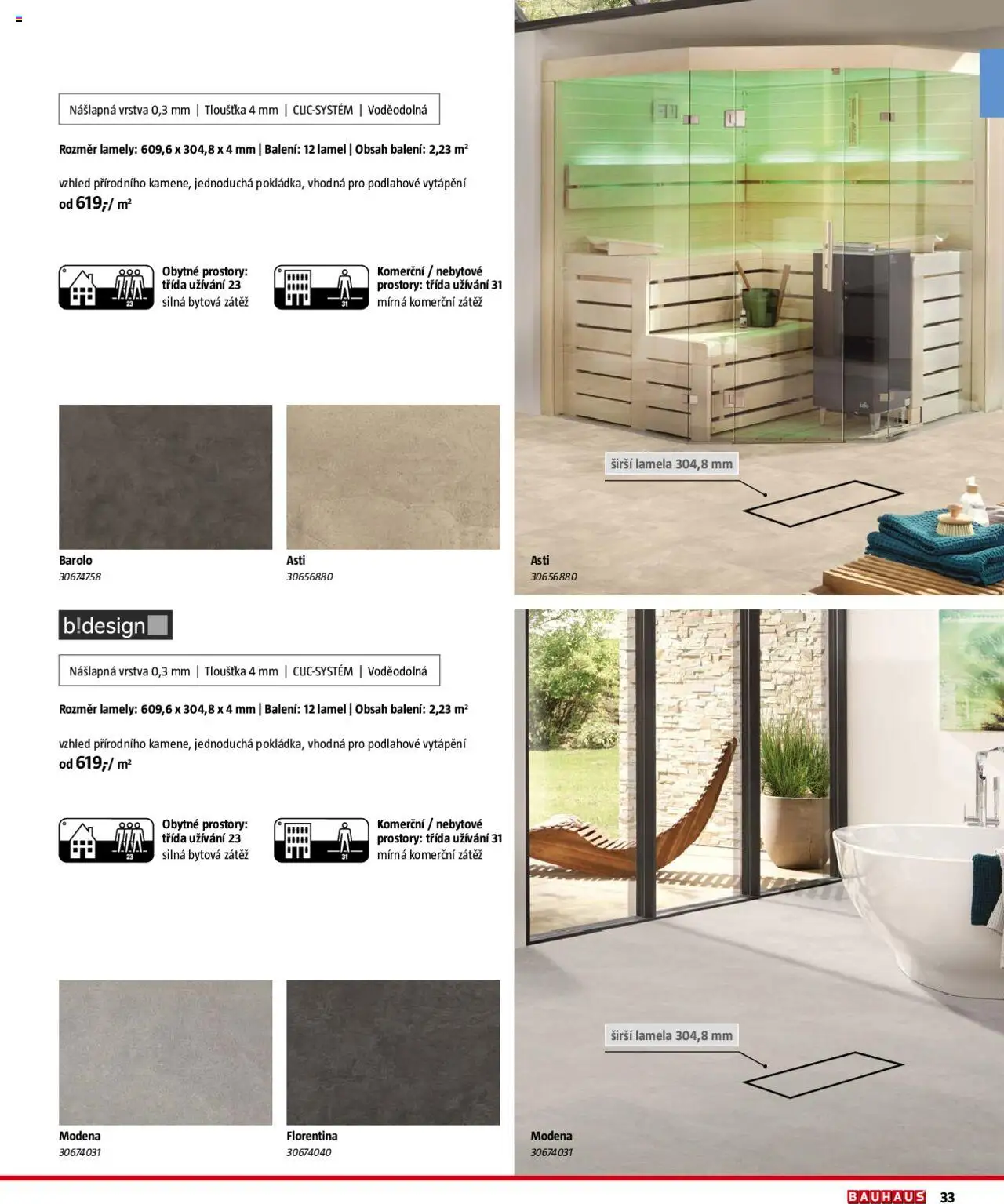 Bauhaus katalog Podlahové krytiny od 01.08.2025 | Strana: 33