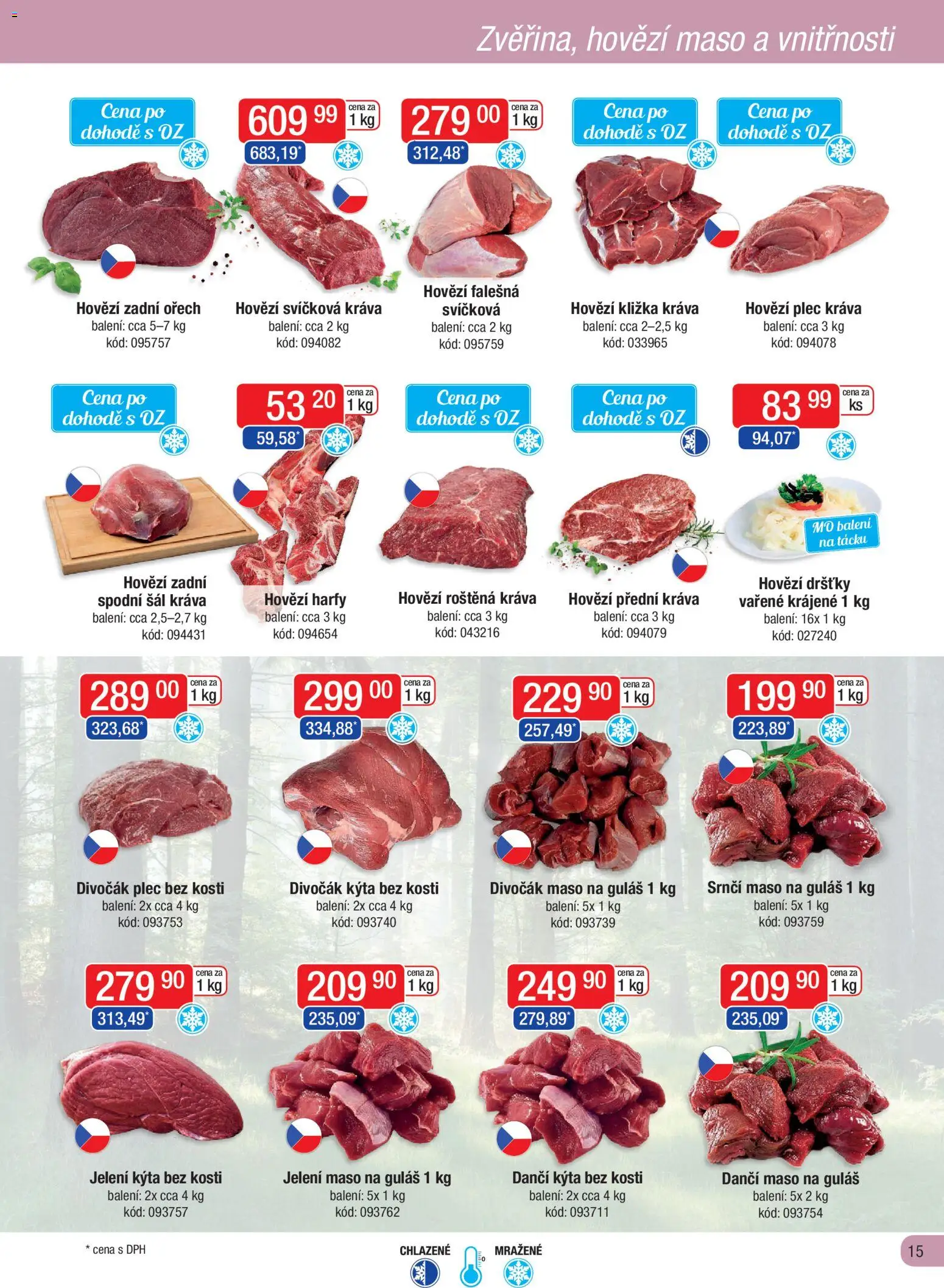 Astur & Qanto leták - Velkoobchod fresh 11/2025 od 01.11.2025 | Strana: 15 | Produkty: Hovězí zadní, Hovězí svíčková, Kýta, Hovězí dršťky