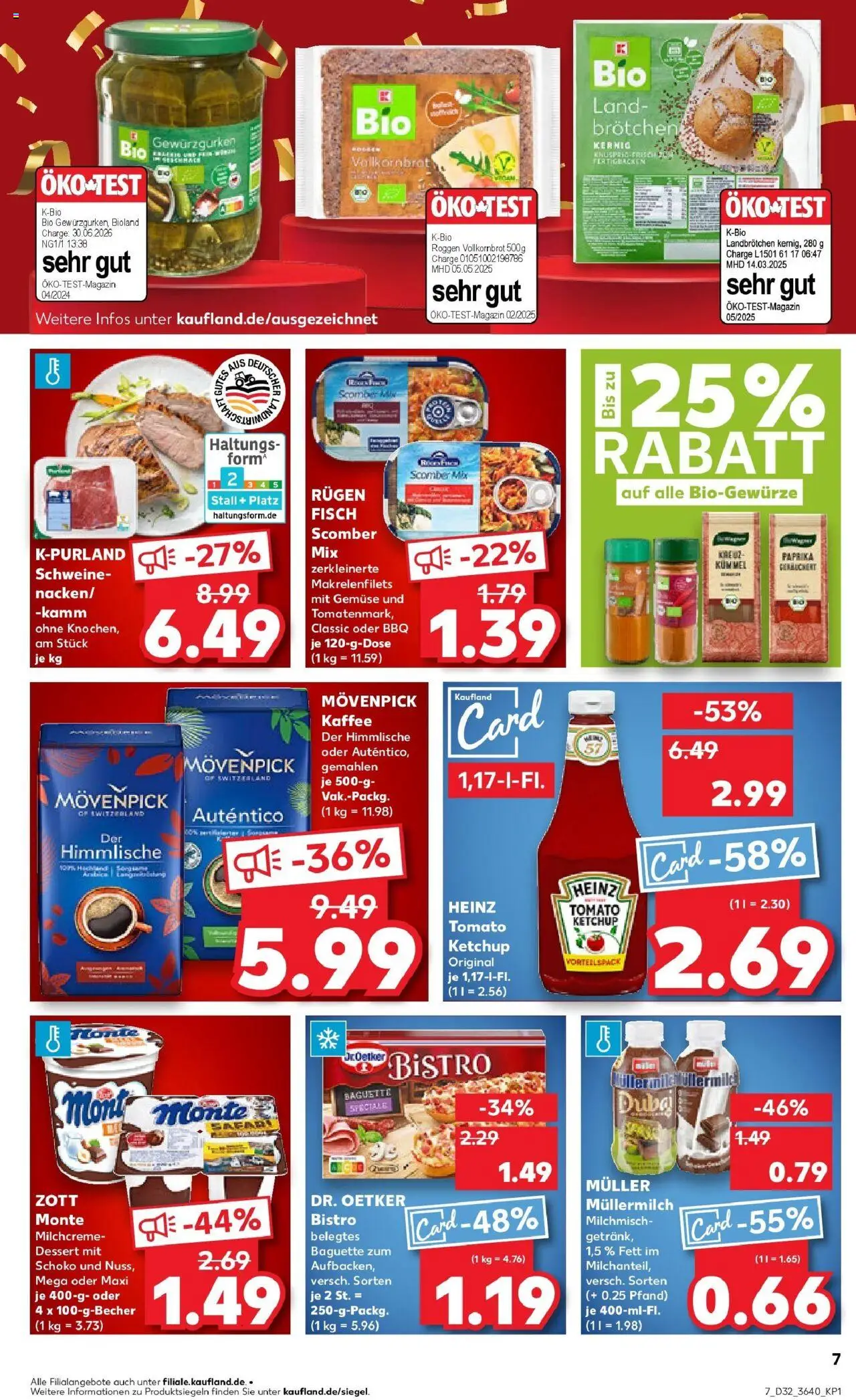 Kaufland prospekt Prenzlau	 - gültig ab dem 10.08.2025 | Seite: 20 | Produkte: Vollkornbrot, Baguette, Fisch, Muller mullermilch