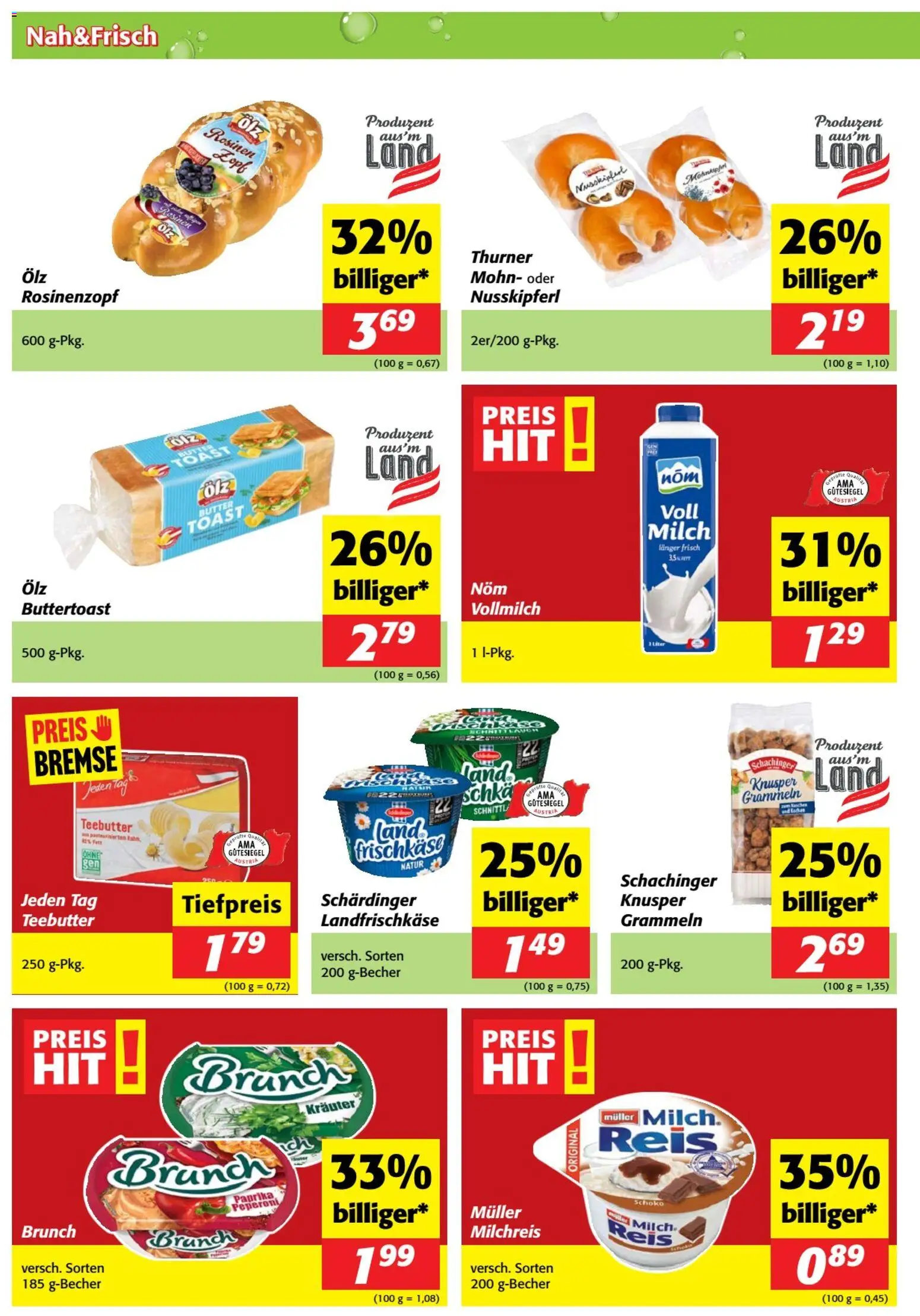 Die besten Angebote | Nah und Frisch Flugblatt ab 25.03.2026 | - Jetzt stöbern! | Austria