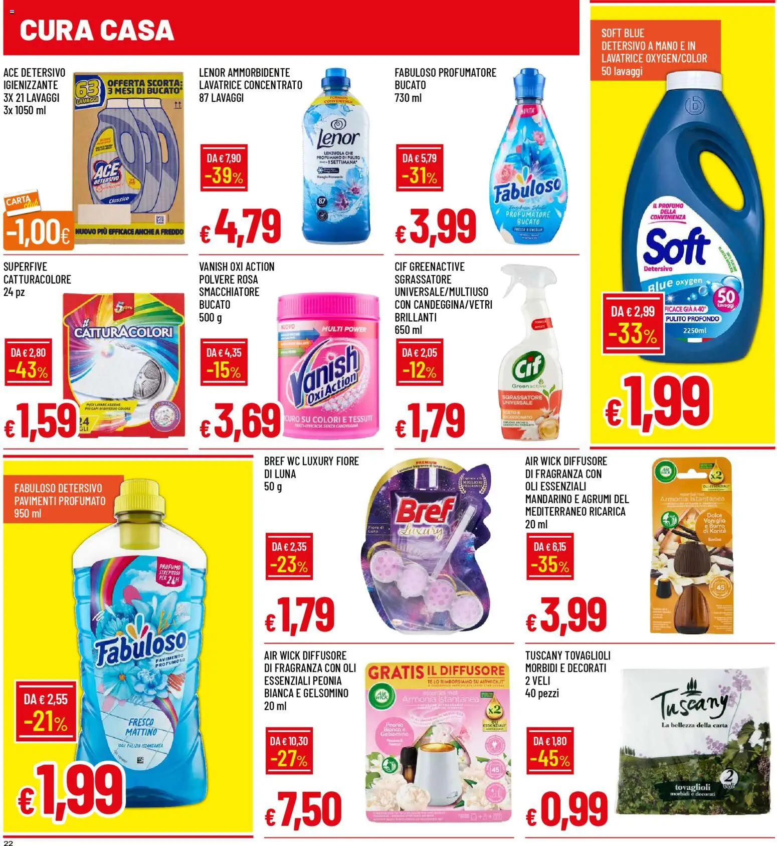 Volantino Galassia del 03.11.2025 | Pagina: 22 | Prodotti: Ammorbidente, Smacchiatore, Candeggina, WC