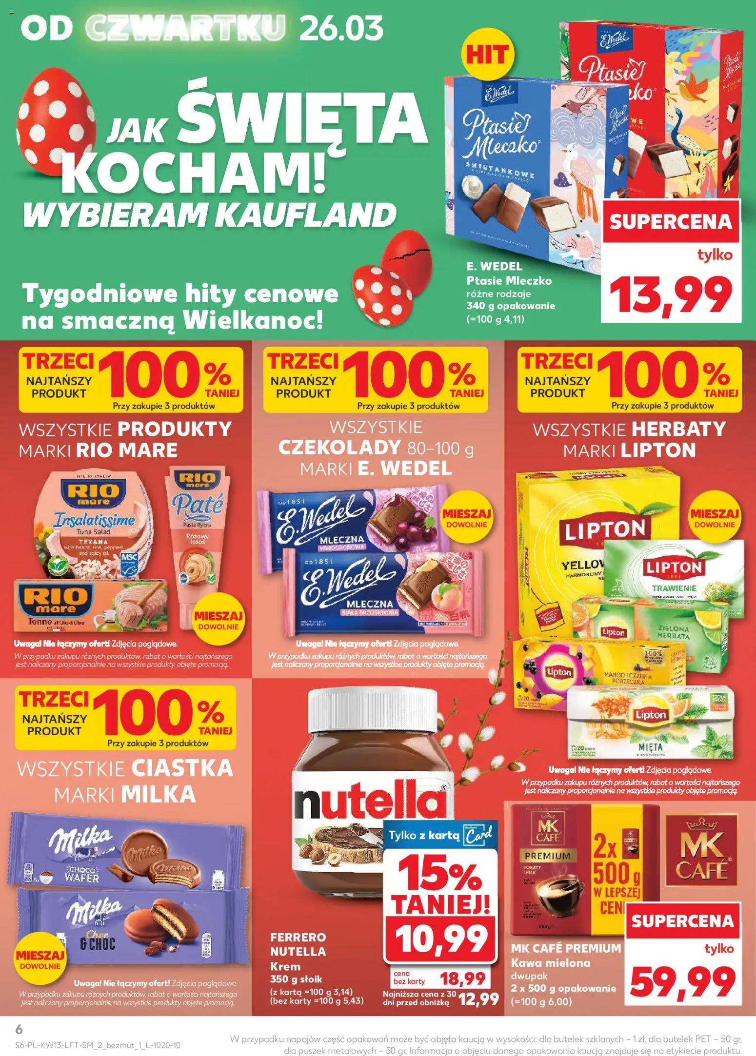Kaufland Polsko leták od 26.03.2026 | Strana: 6 | Produkty: Mango, Krém, Karty, Nutella