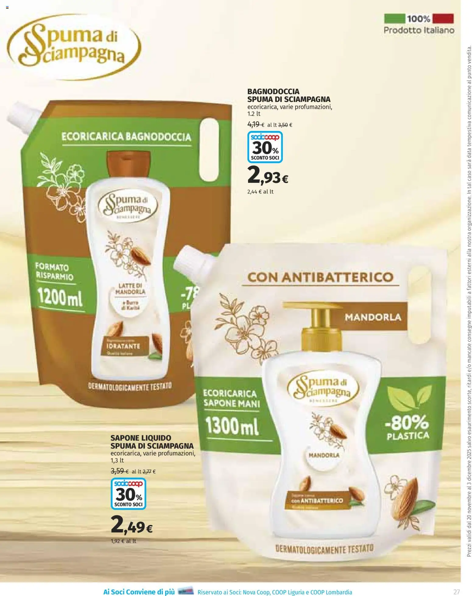 Volantino Ipercoop del 20.11.2025 | Pagina: 27 | Prodotti: Sapone, Latte