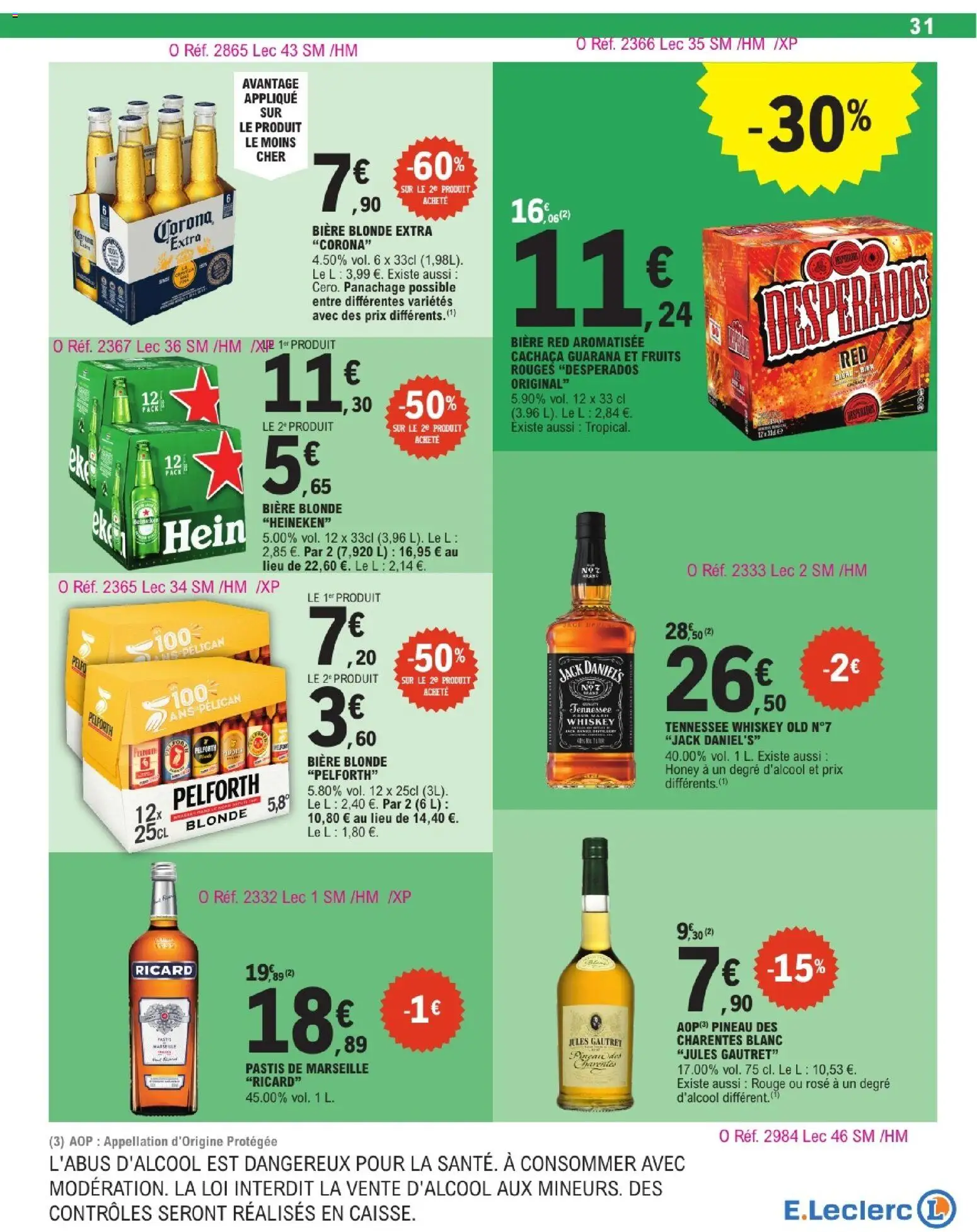 {H1} | Page: 31 | Produits: Desperados, Ricard, Pastis, Bière