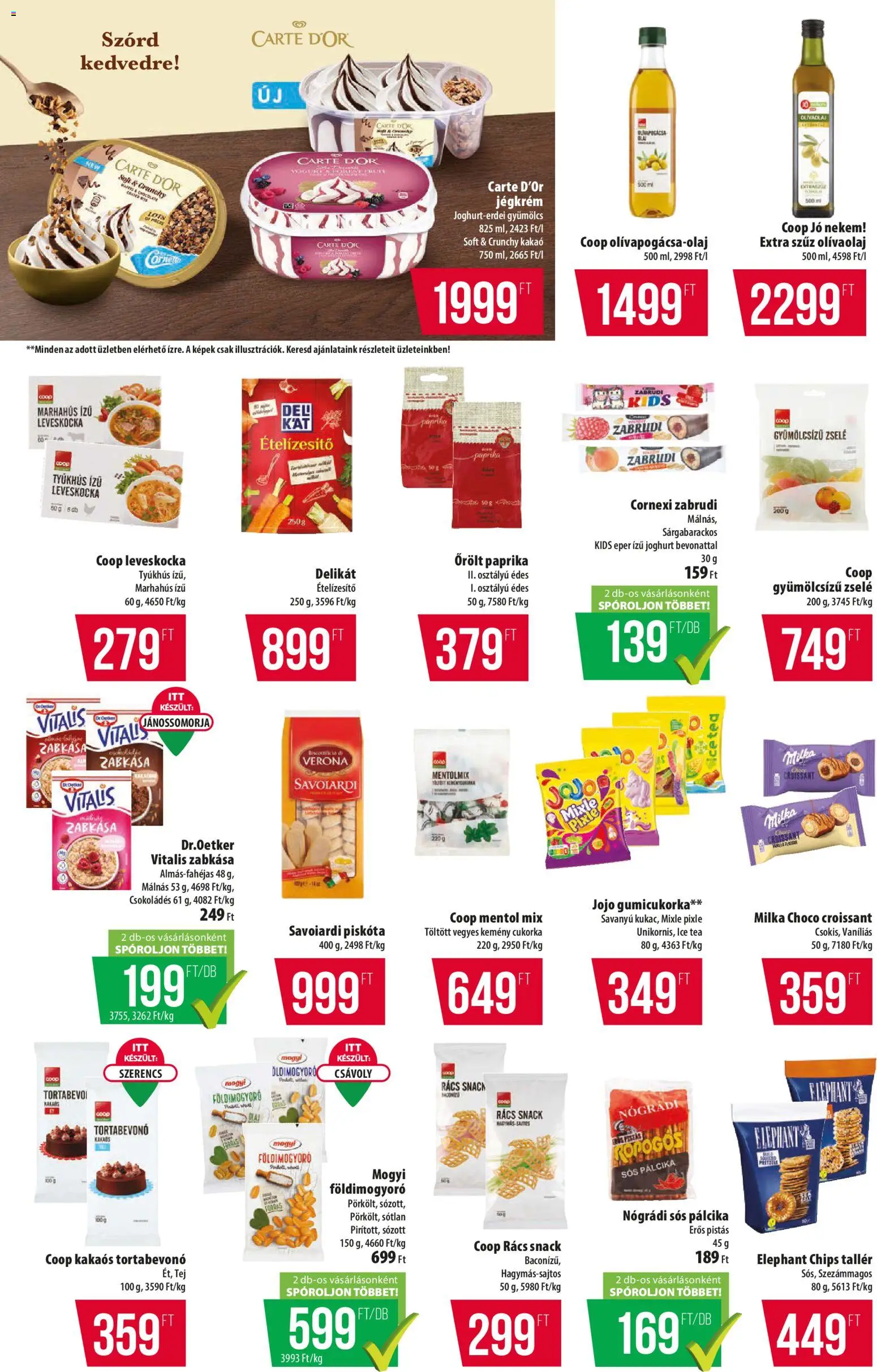 COOP akciós ujság - amely érvényes a következő dátumtól: 30.04.2026 | Oldal: 8 | Termékek: Tej, Tea, Földimogyoró, Ételízesítő