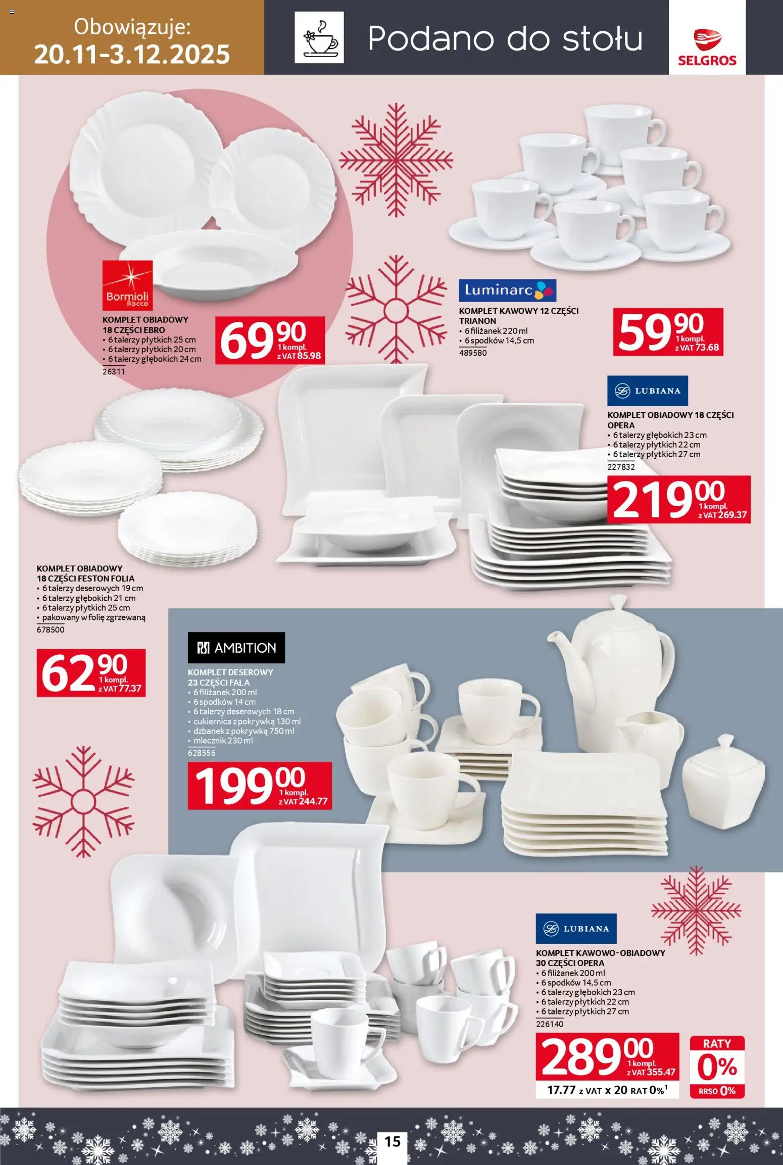 Selgros cash&carry Gazetka - Home&Deco od 20.11.2025 | Strona: 15 | Produkty: Dzbanek