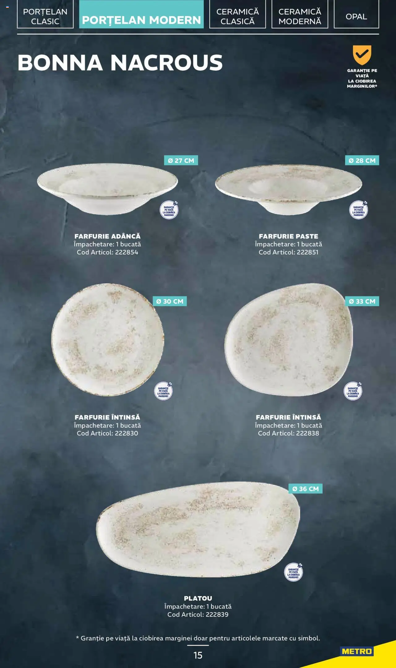 Metro catalog - Sortiment de veselă profesională – valabil de la 20.01.2025 | Pagină: 15 | Produse: Farfurie, Paste