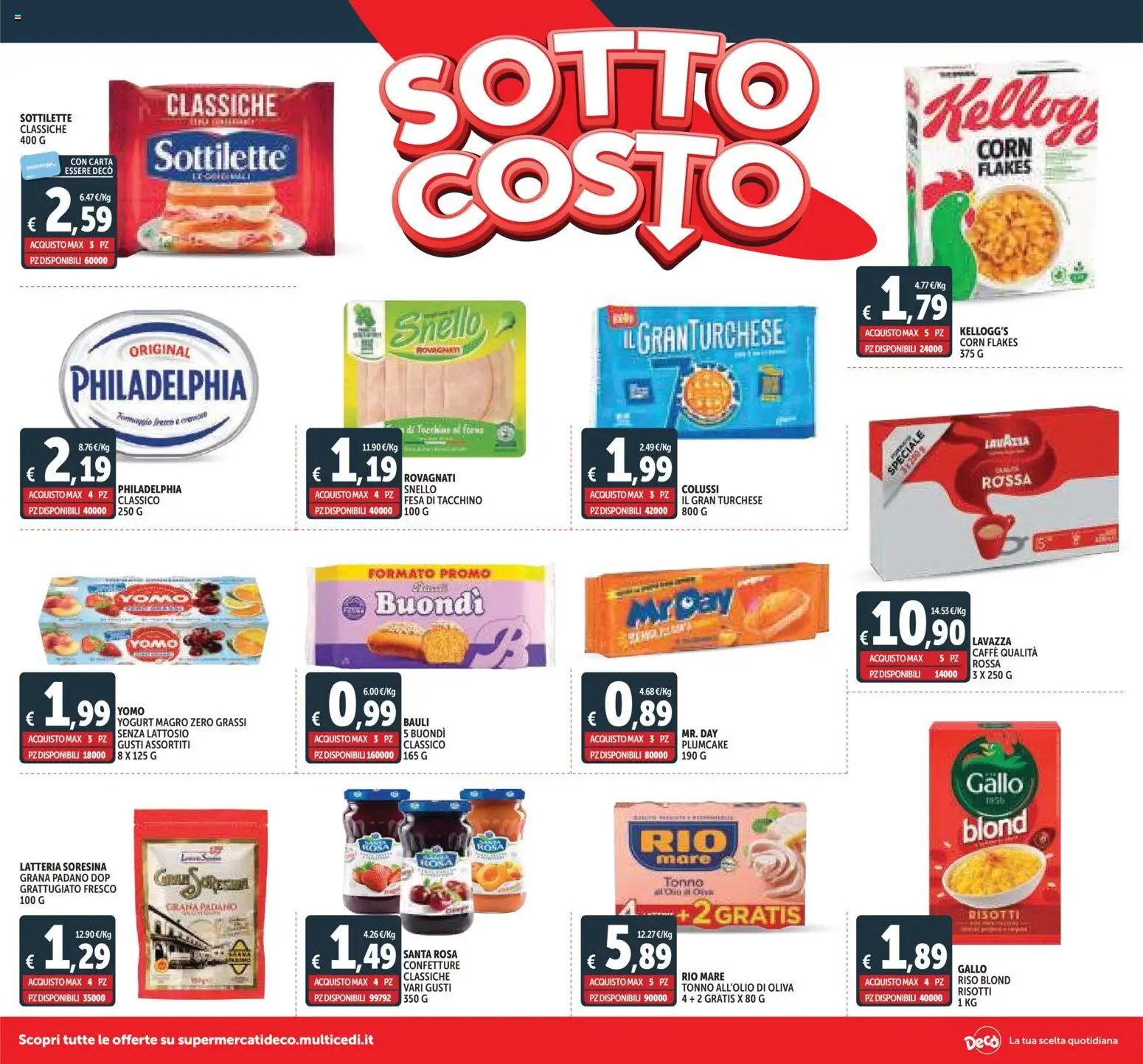 Volantino Decò del 07.11.2025 | Pagina: 2 | Prodotti: Yogurt, Riso, Plumcake, Lavazza